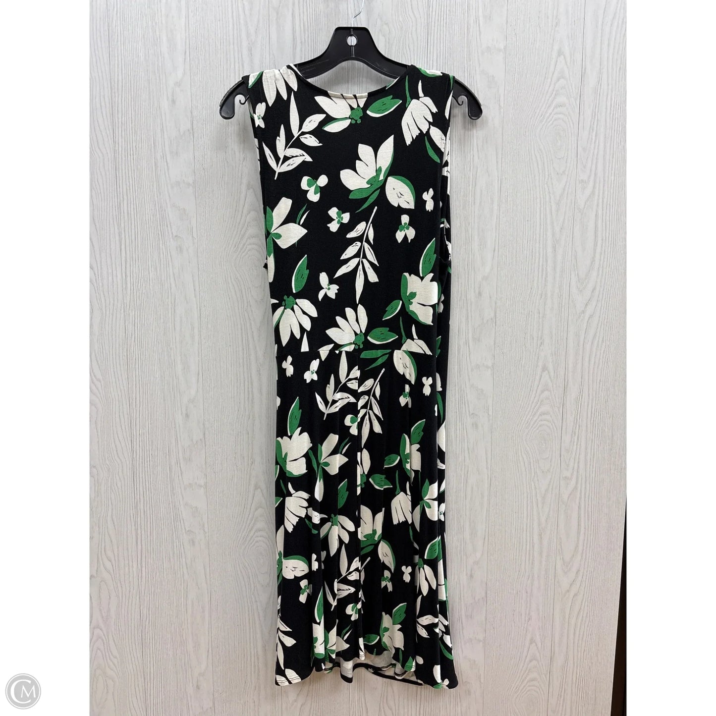 Dress Casual Midi By A New Day In Black & Green, Size: Xl