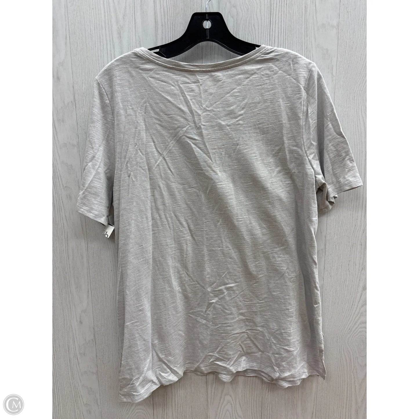 Top Short Sleeve By Chicos In Silver, Size: M