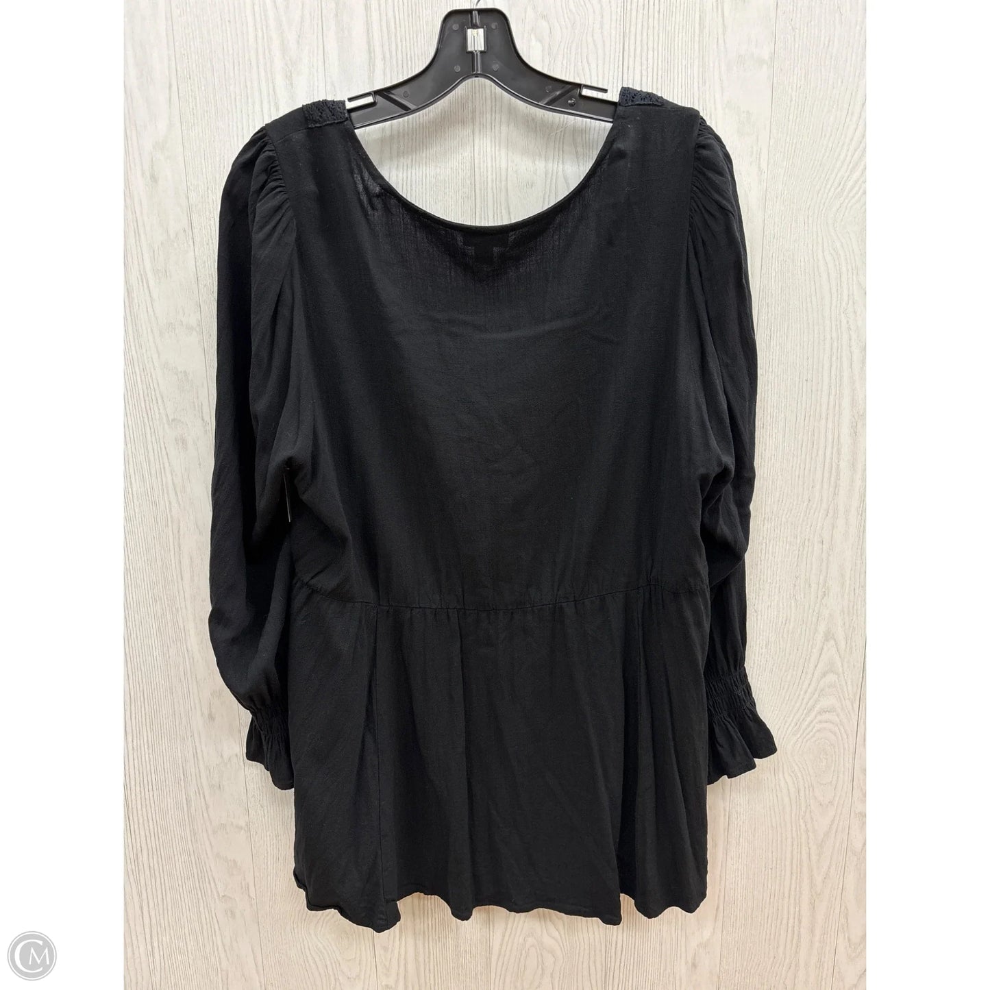 Top Long Sleeve By Torrid In Black, Size: 2x