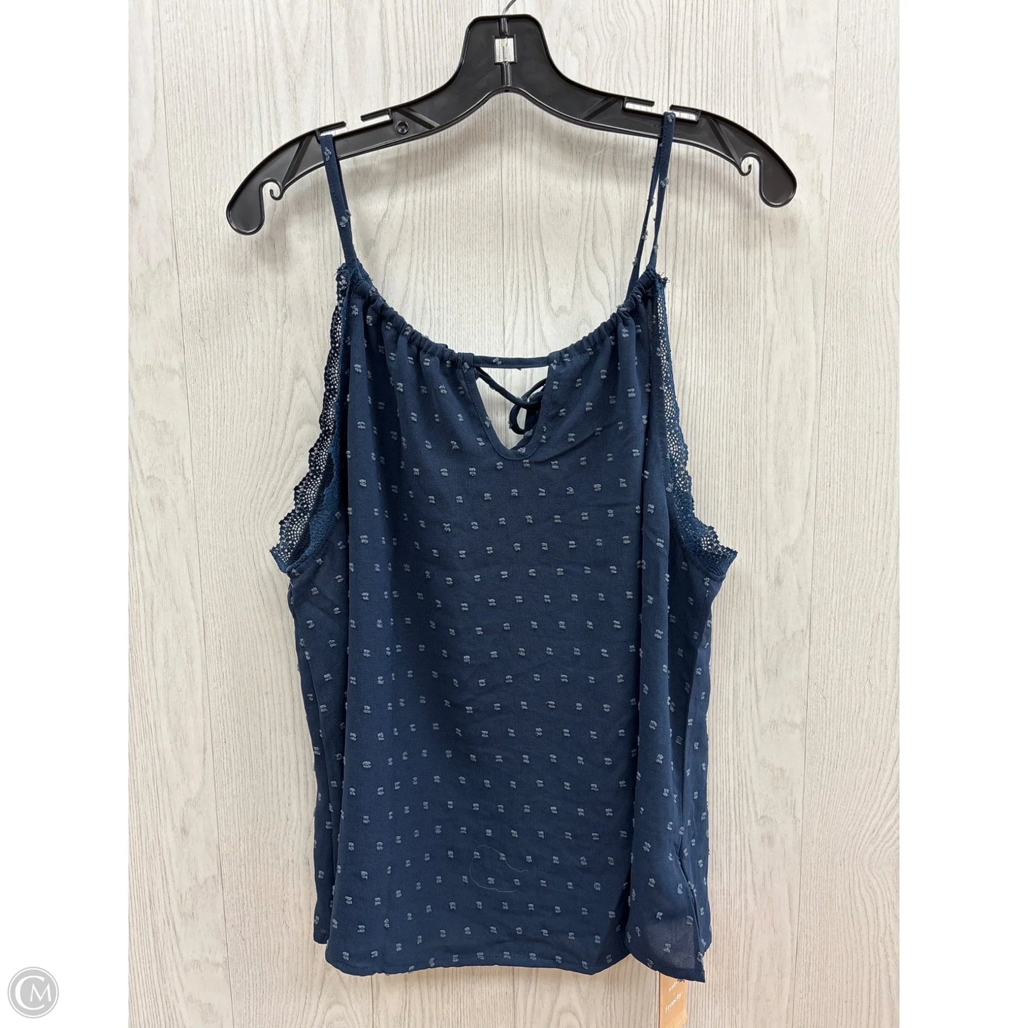 Top Sleeveless By Shein In Blue, Size: 1x