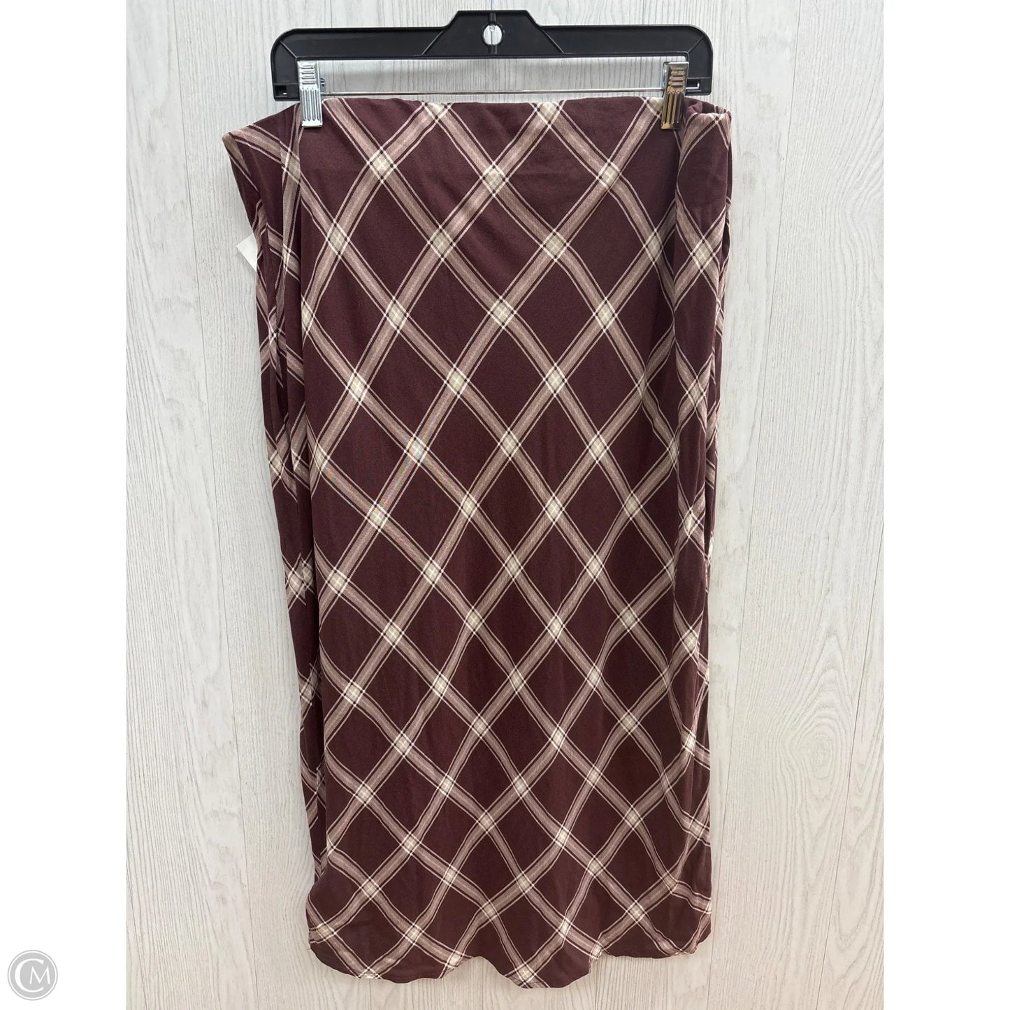 Skirt Midi By Torrid In Maroon, Size: 1x