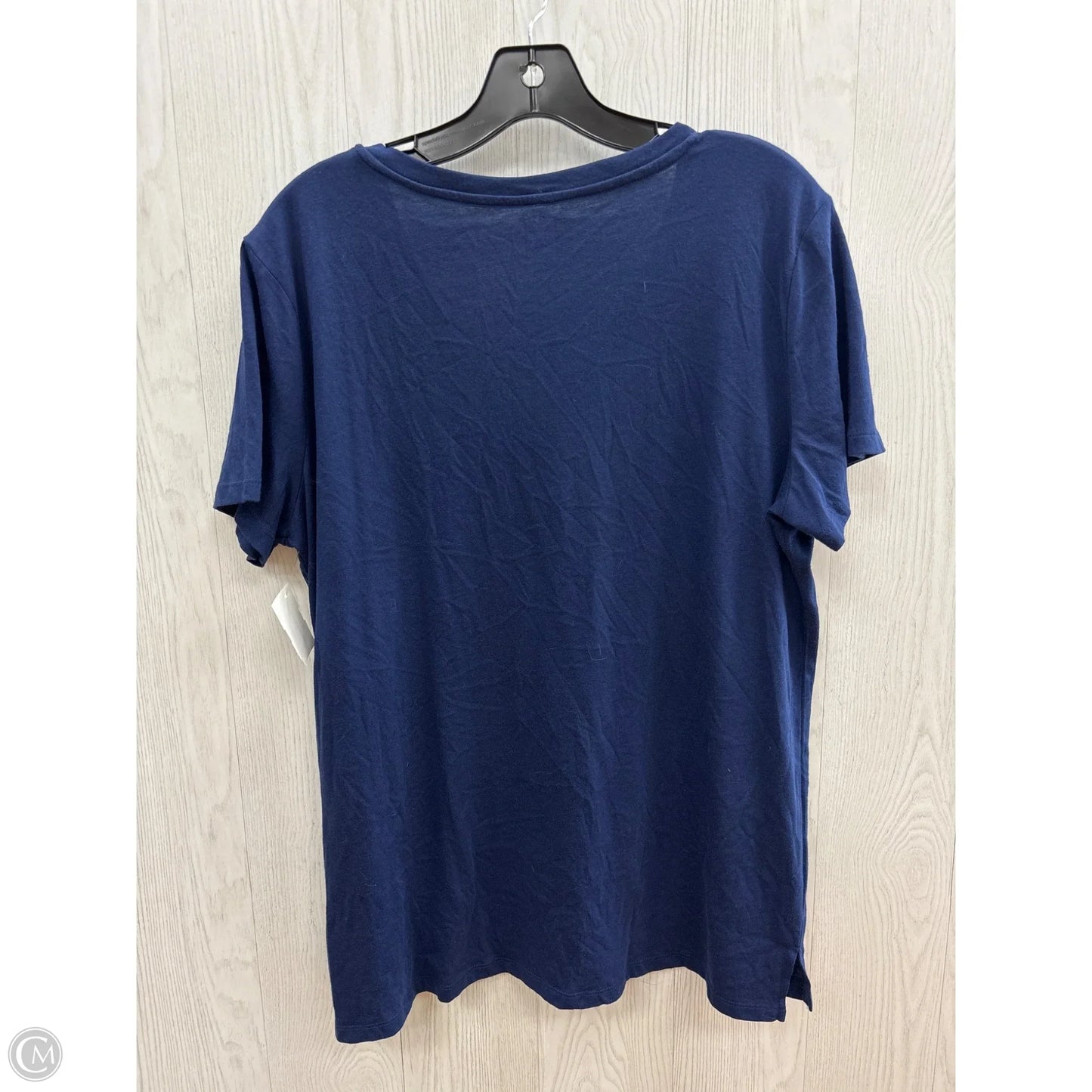 Top Short Sleeve By Ana In Navy, Size: Xl
