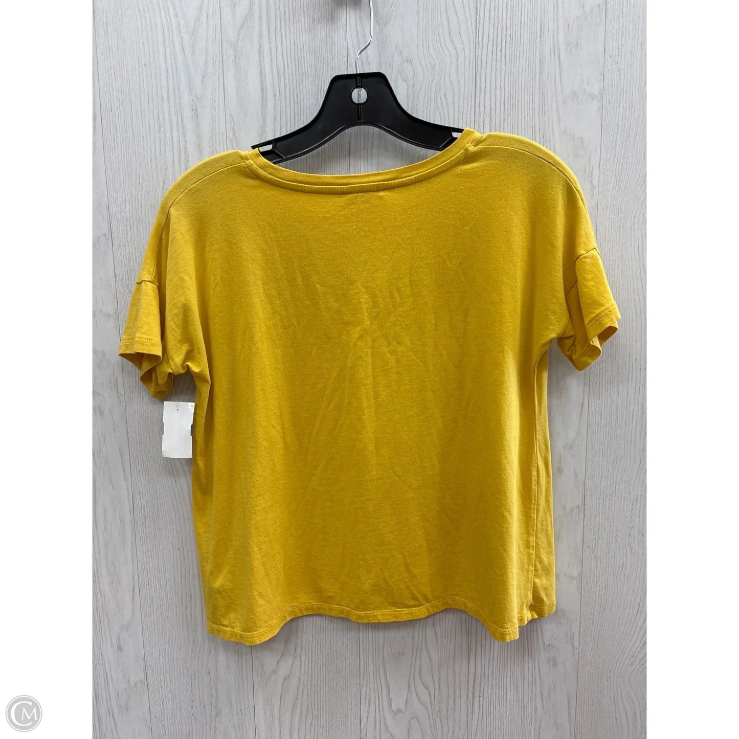 Top Short Sleeve Basic By Copper Key In Yellow, Size: L