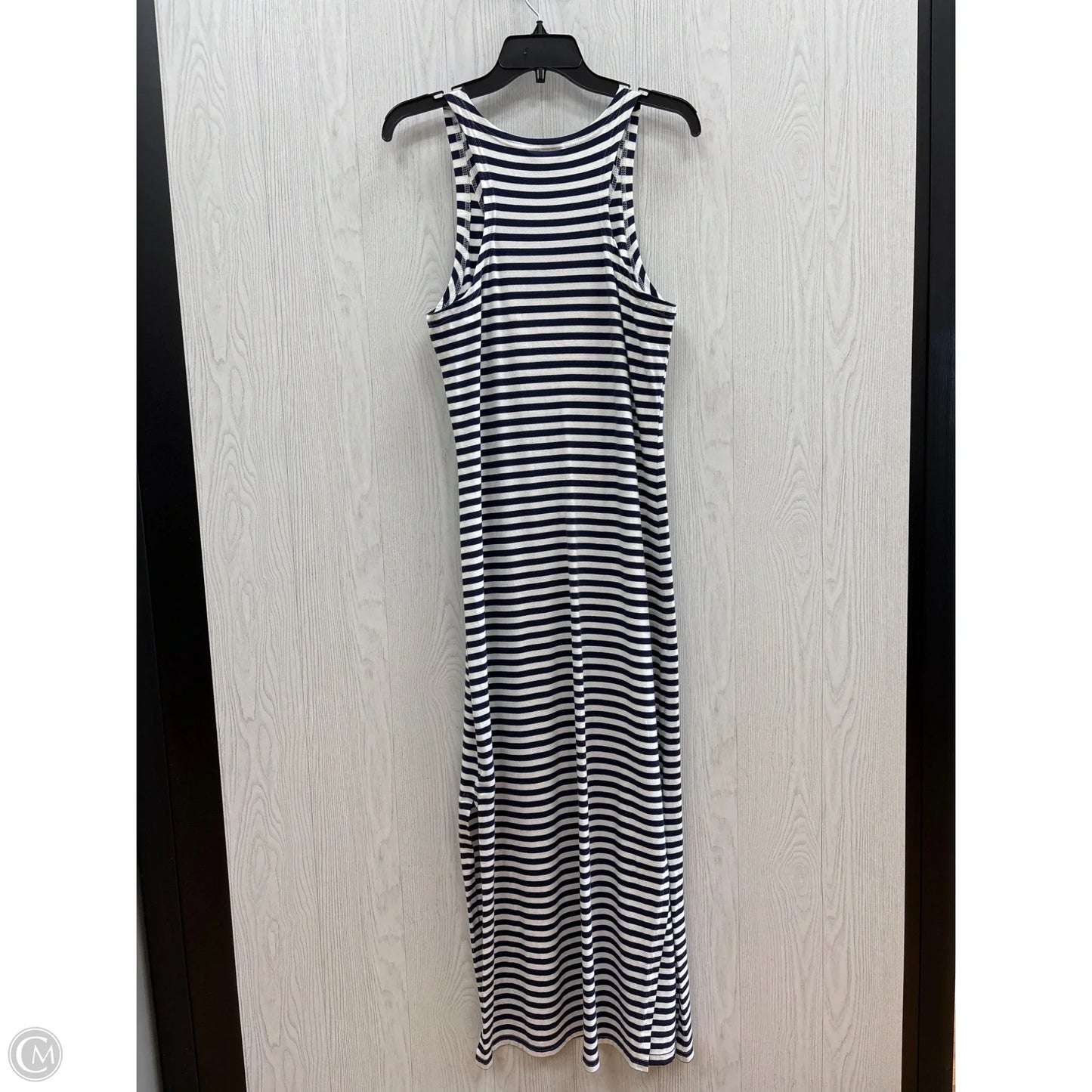 Dress Casual Maxi By Sail To Sable In Blue & White, Size: S