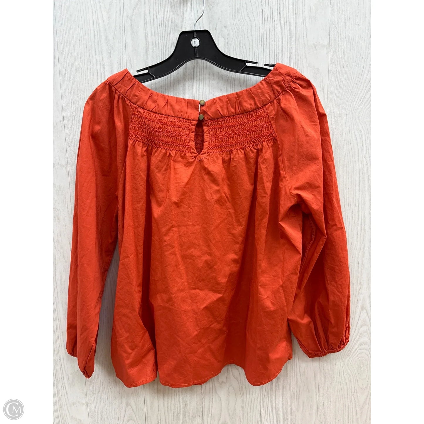 Top Long Sleeve By Anthropologie In Red, Size: S