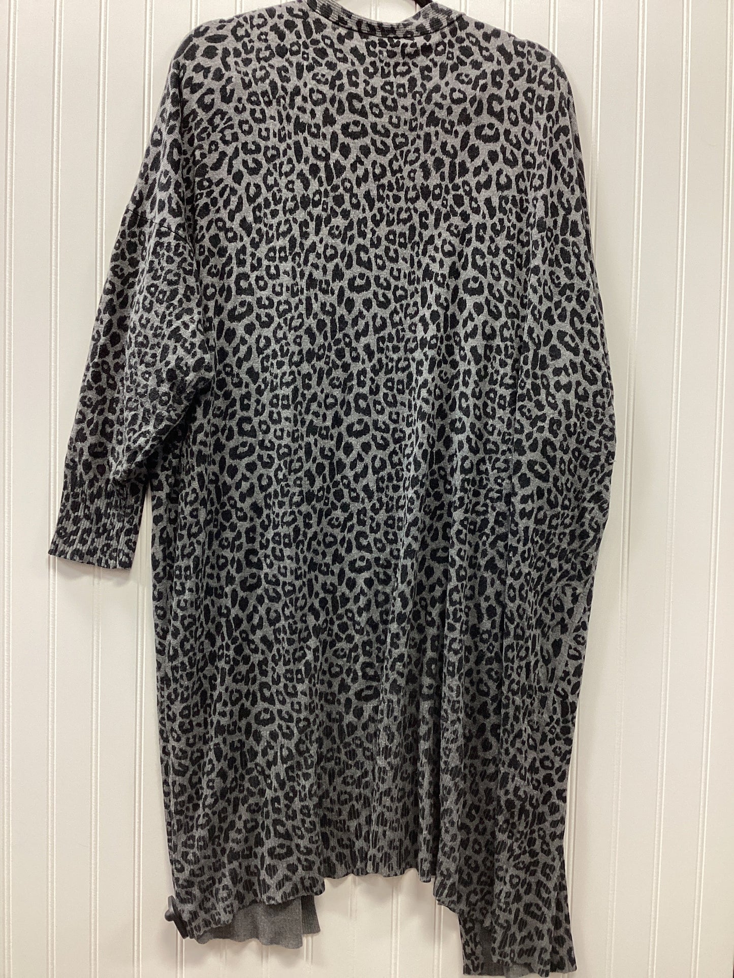 Cardigan By Terra & Sky In Grey, Size:3X