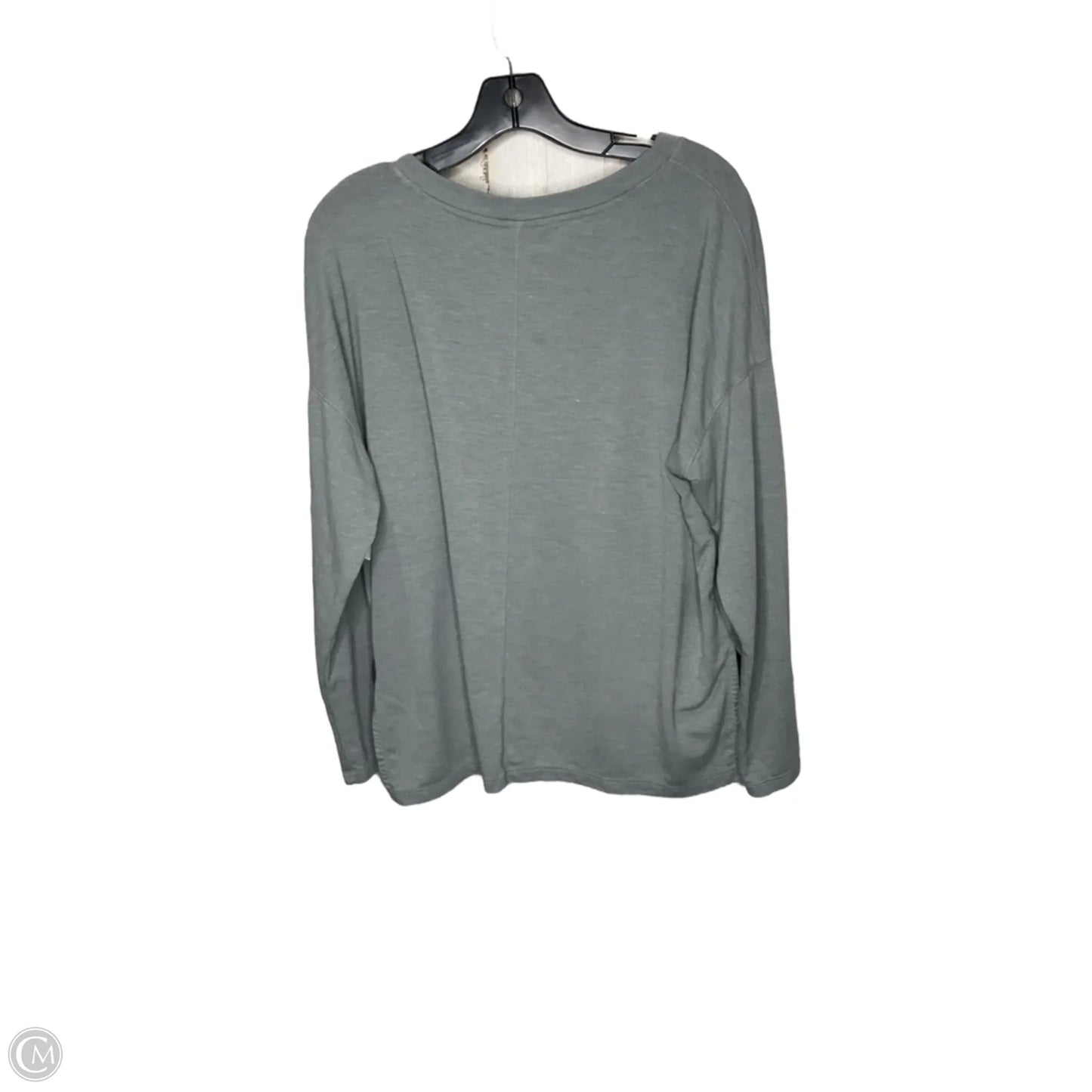 Athletic Top Long Sleeve Crewneck By Old Navy In Grey, Size: L