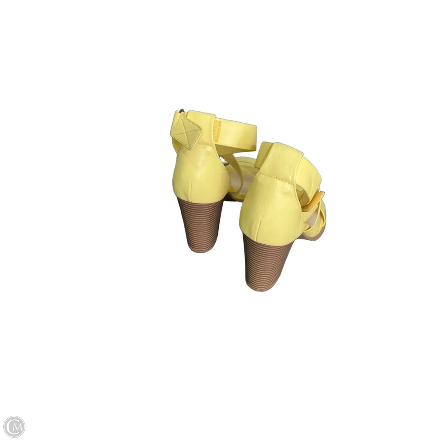 Shoes Heels Block By Simply Vera In Yellow, Size: 9