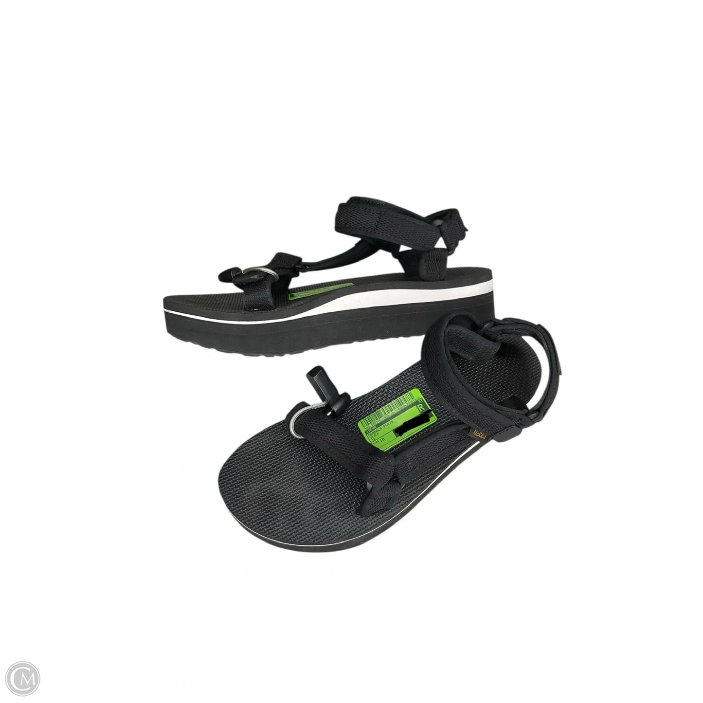 Sandals Flats By Teva In Black, Size: 10