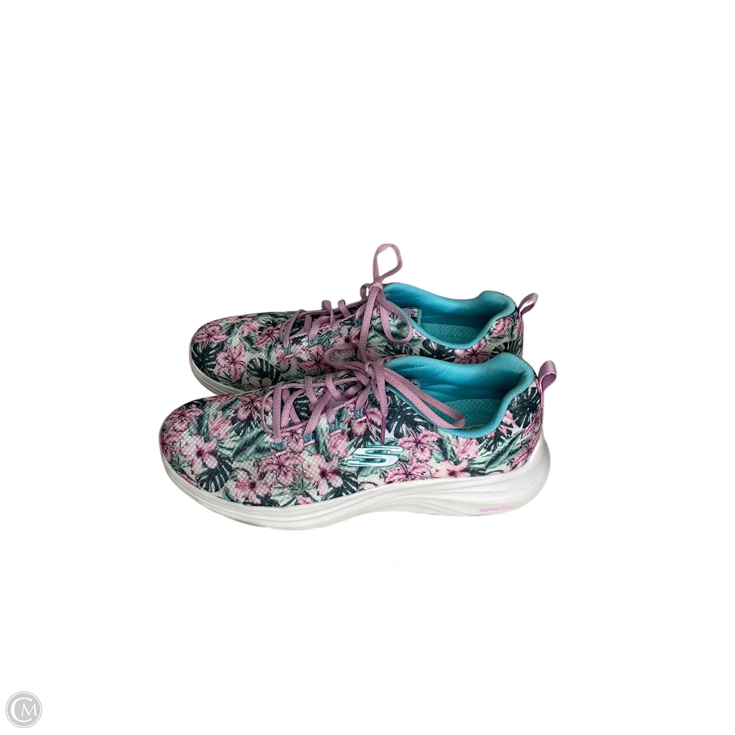 Shoes Athletic By Skechers In Floral Print, Size: 11