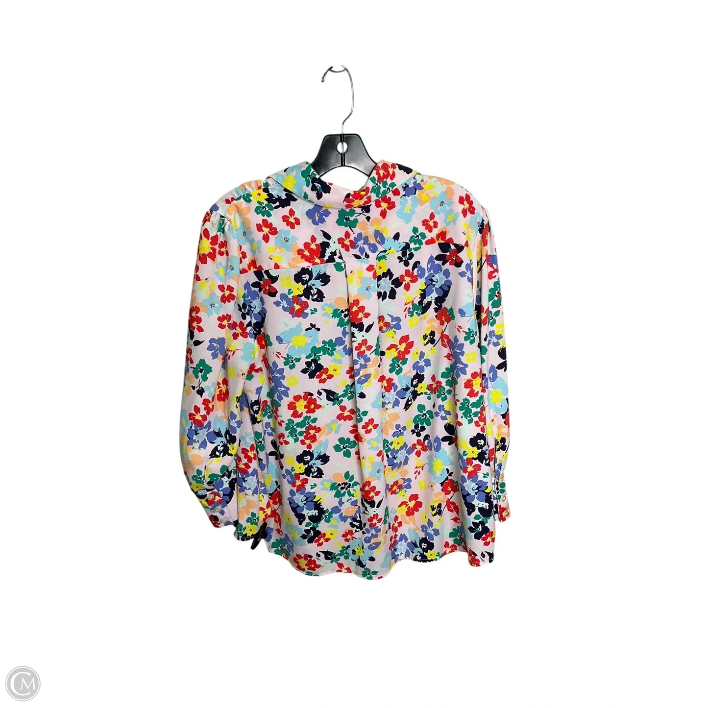 Top Long Sleeve By Halogen In Floral Print, Size: Xl