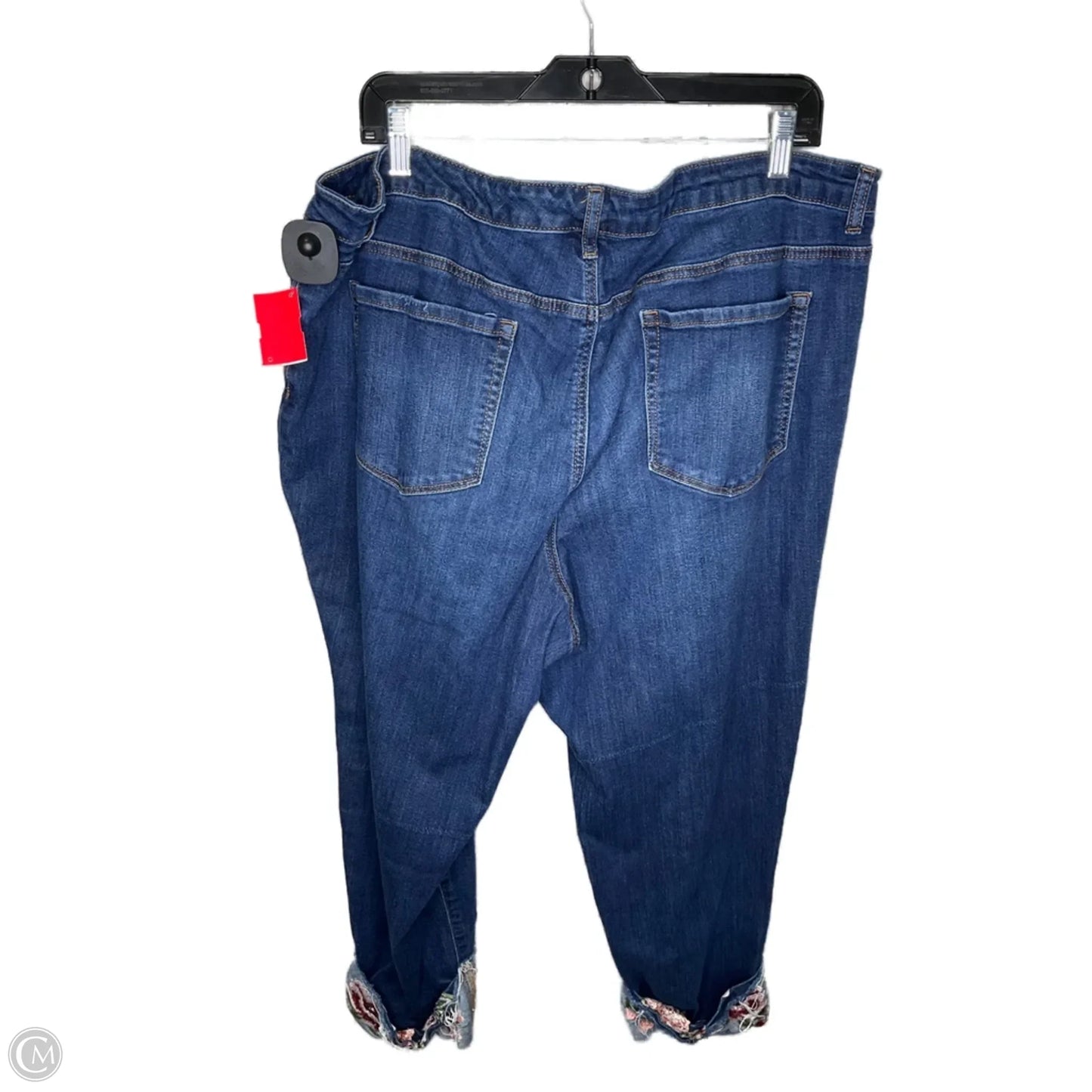 Jeans Cropped By Style And Company In Blue Denim, Size: 22