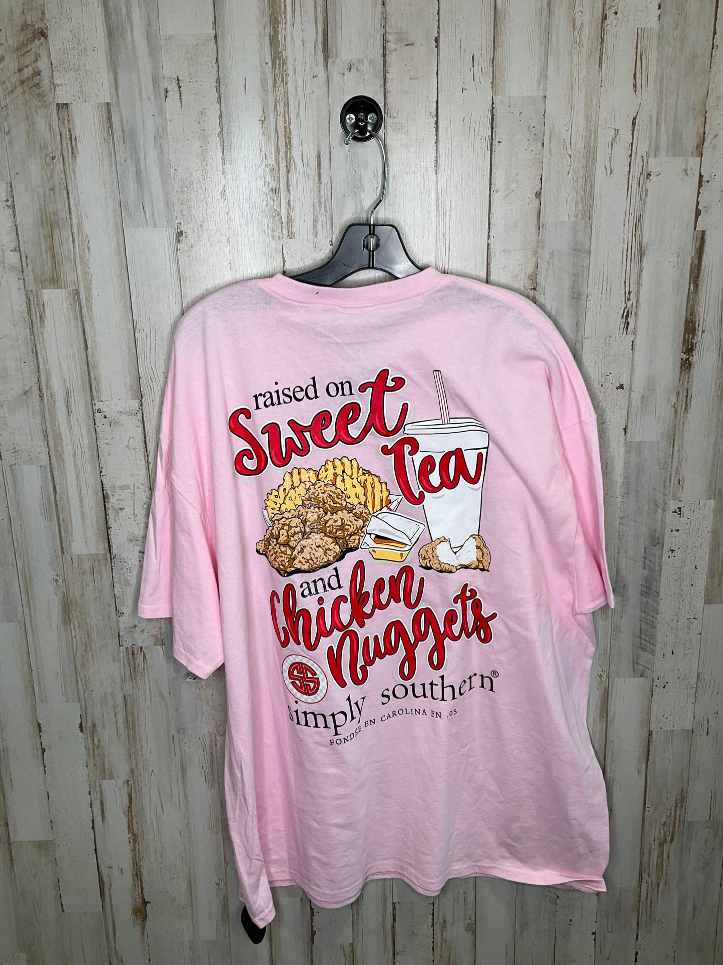Top Short Sleeve By Simply Southern  Size: 2x