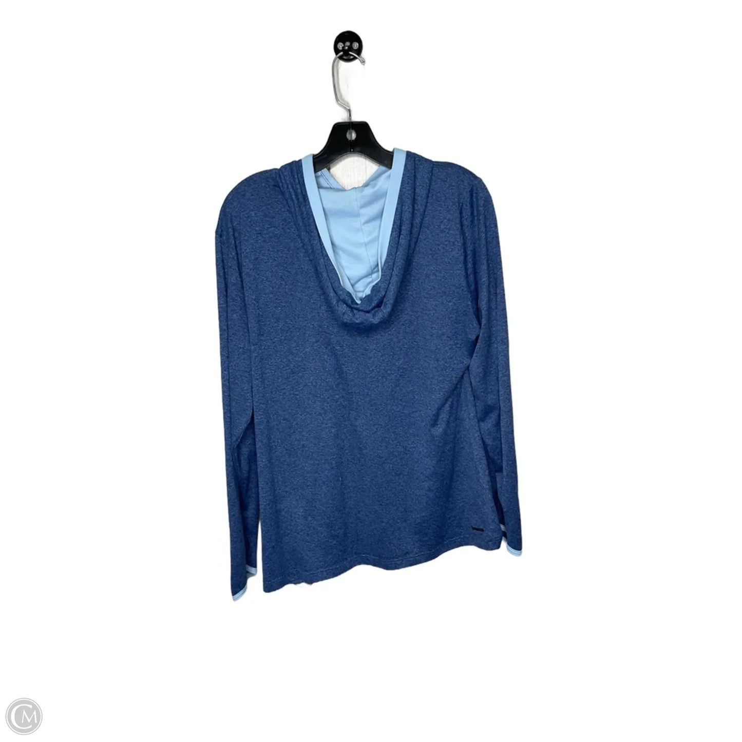 Athletic Top Long Sleeve Hoodie By The North Face In Blue, Size: Xl