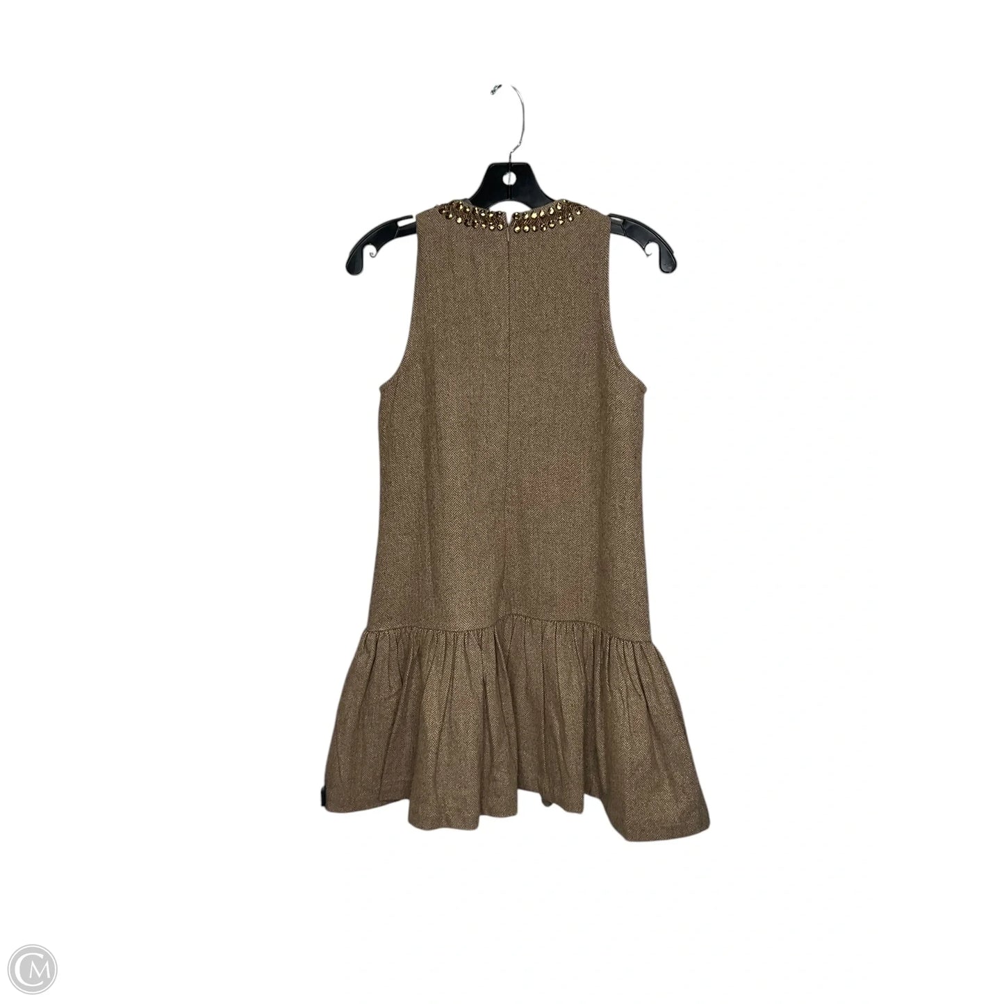 Dress Casual Midi By Anthropologie In Beige, Size: Xxs