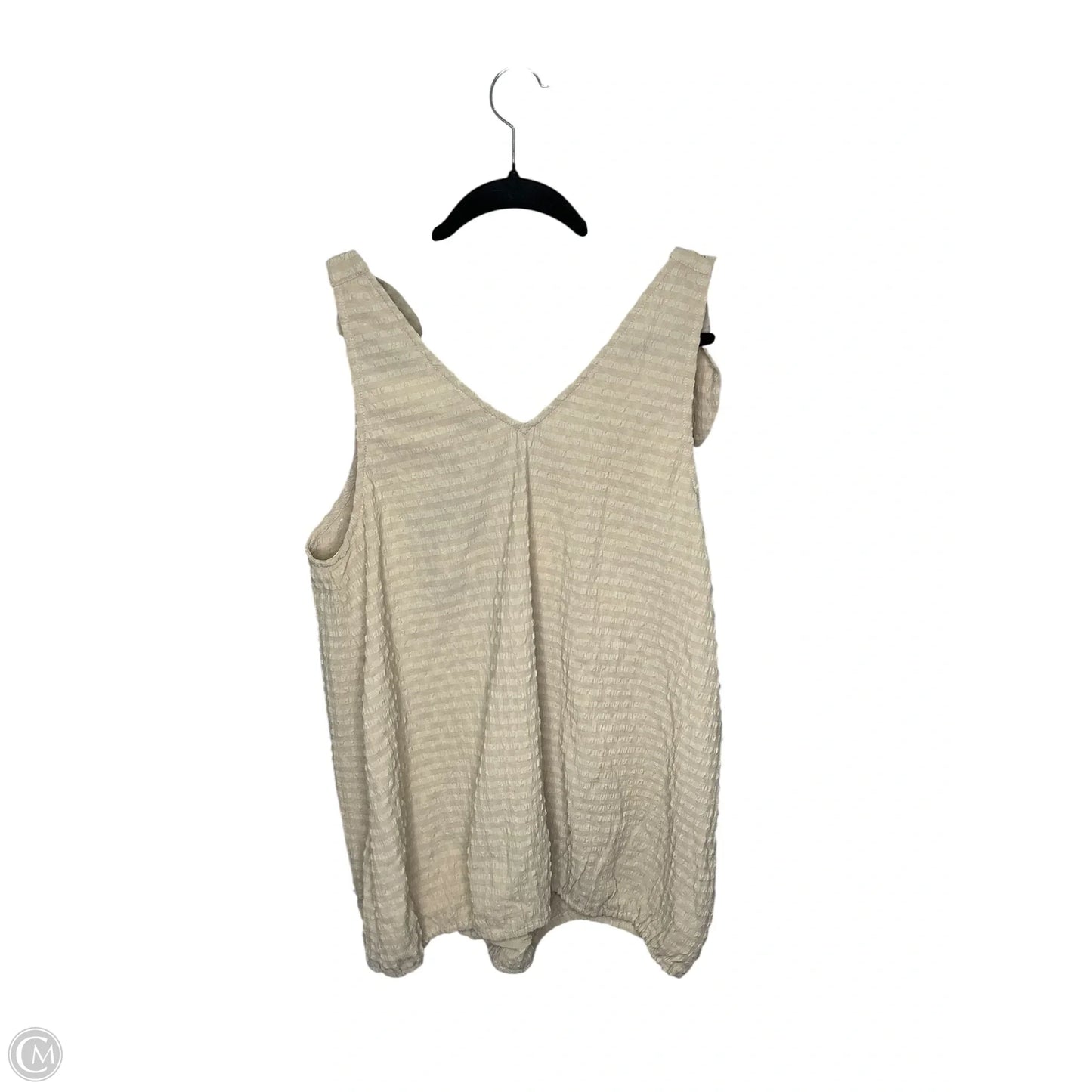 Top Sleeveless By Gigio In Beige, Size: L