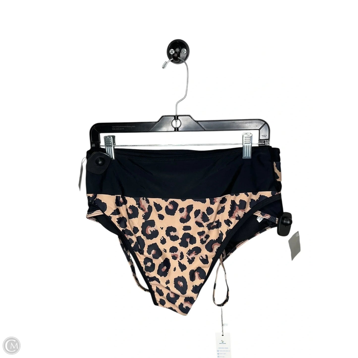 Swimsuit 2pc By Clothes Mentor In Leopard Print, Size: Xl