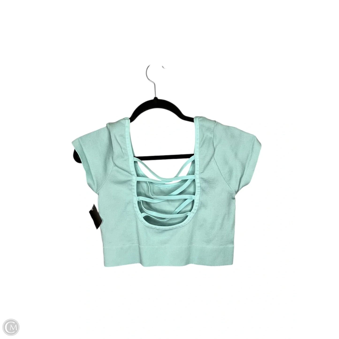 Top Short Sleeve By Aerie In Aqua, Size: Xl