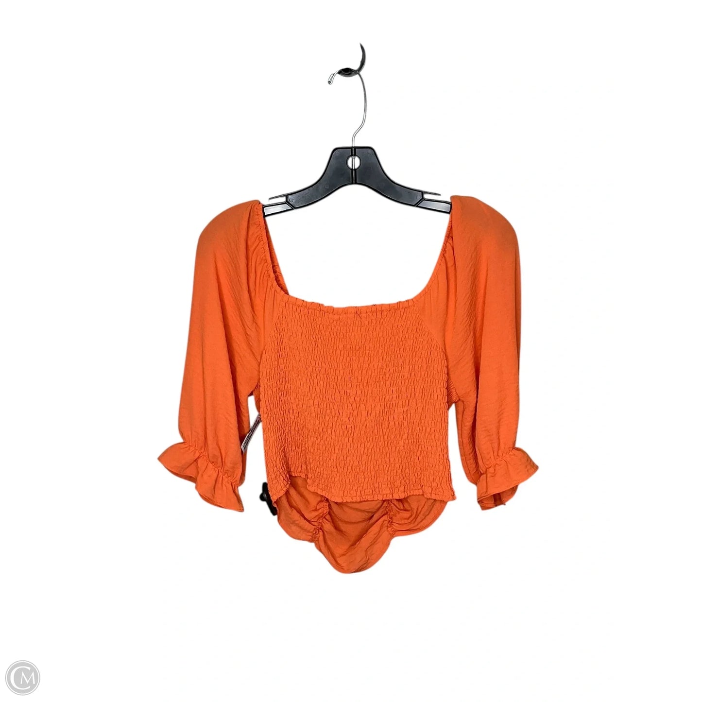 Top Short Sleeve By Cato In Orange, Size: M