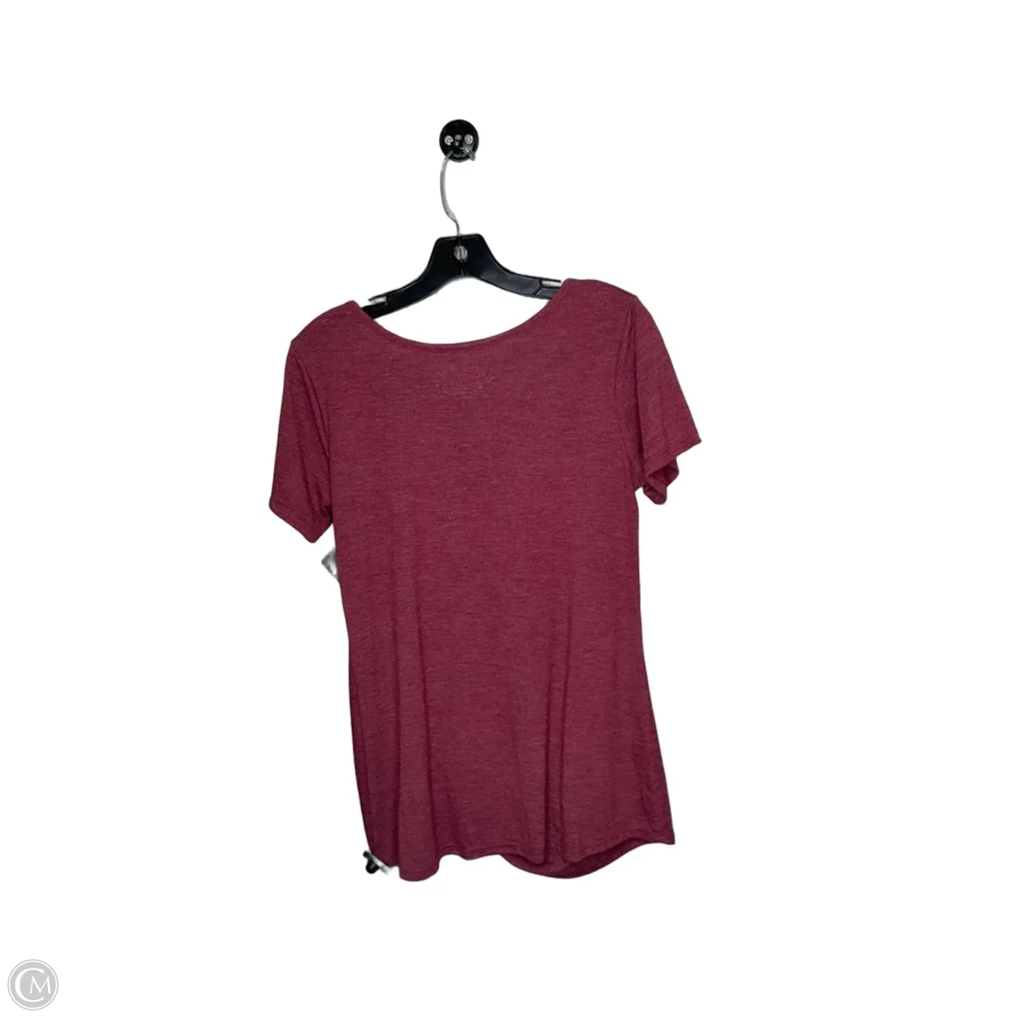 Top Short Sleeve Basic By Clothes Mentor In Maroon, Size: S
