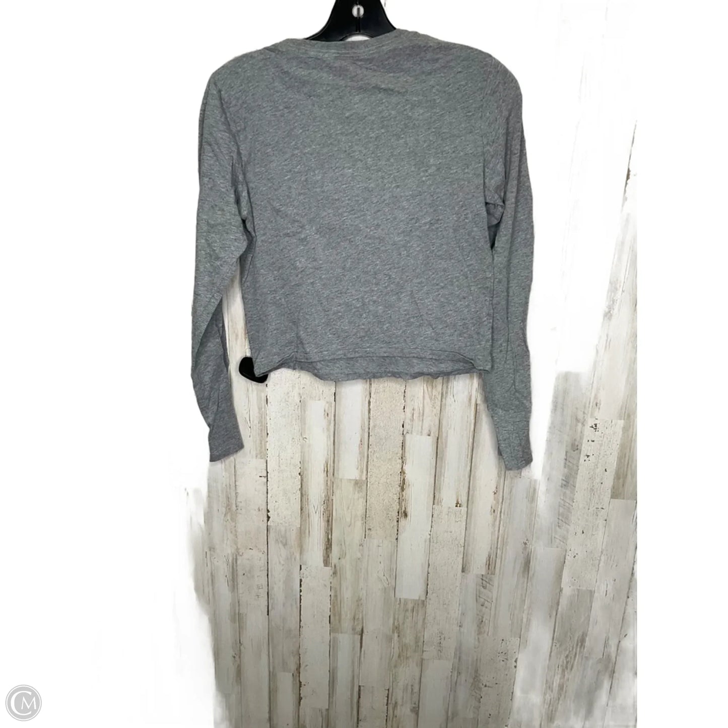 Top Long Sleeve By Abercrombie And Fitch In Grey, Size: S