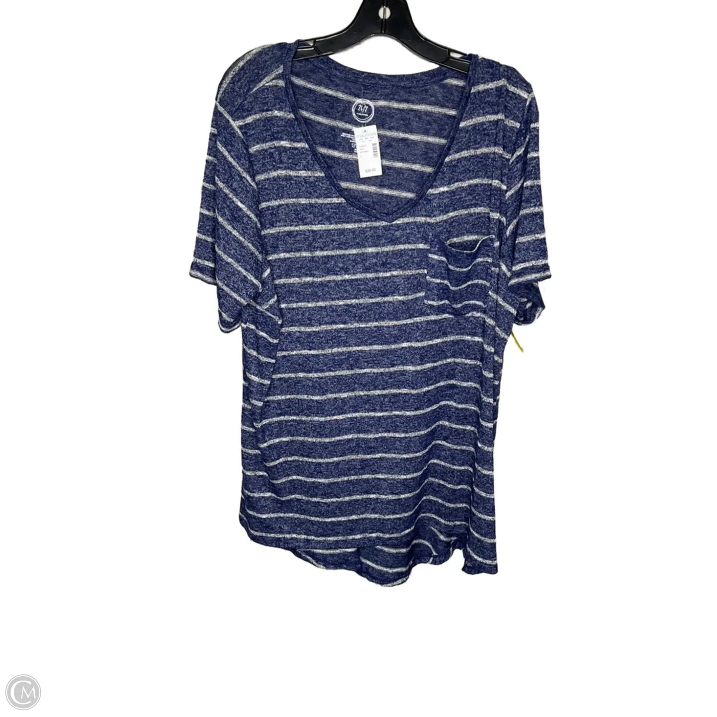 Top Short Sleeve By Maurices In Blue, Size: 10