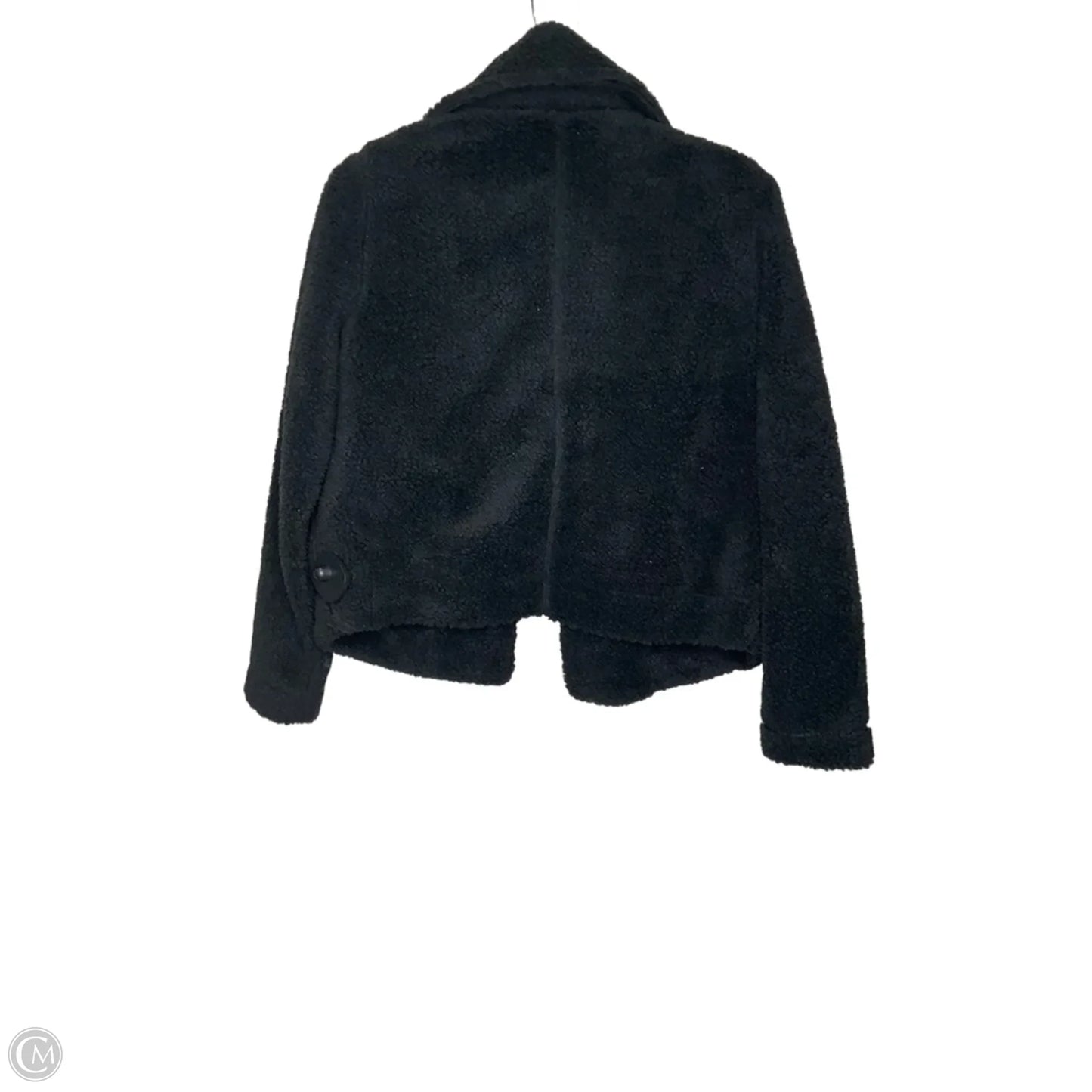 Jacket Faux Fur & Sherpa By Banana Republic In Black, Size: Xs