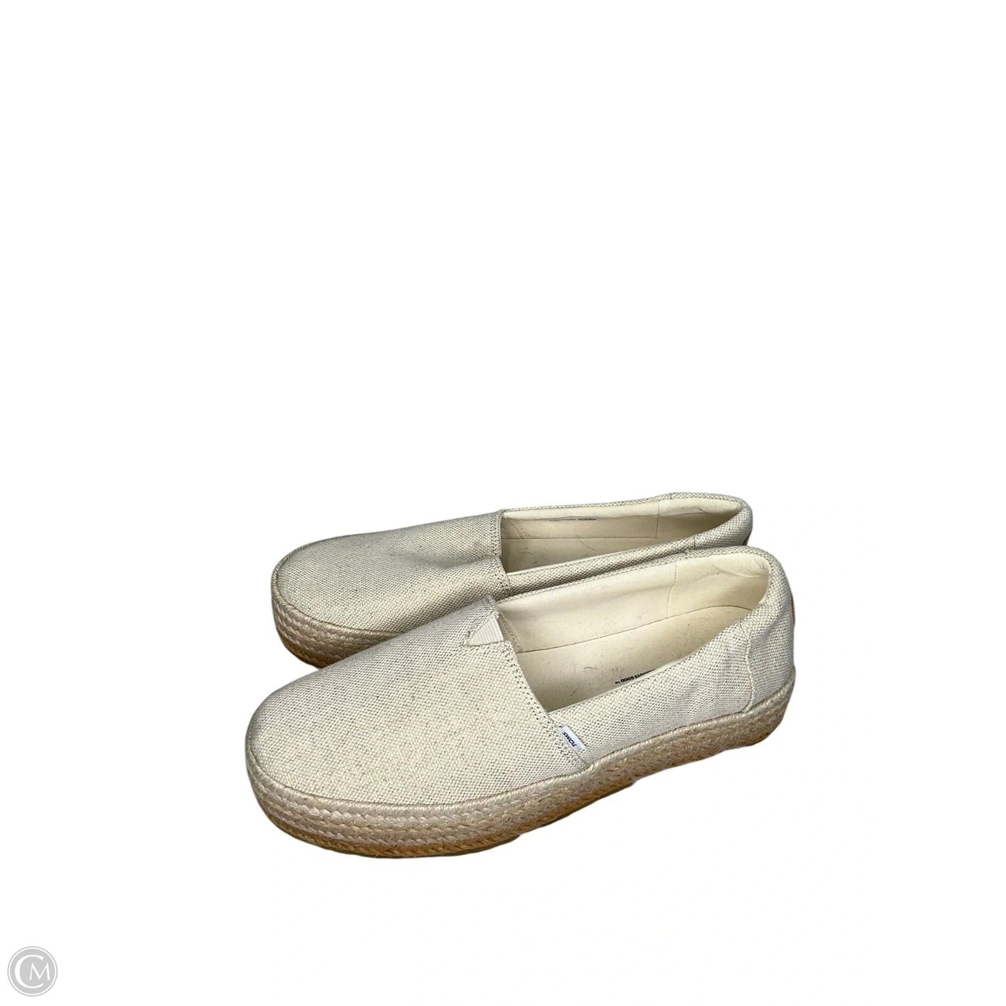 Shoes Flats By Toms In Cream, Size: 9.5