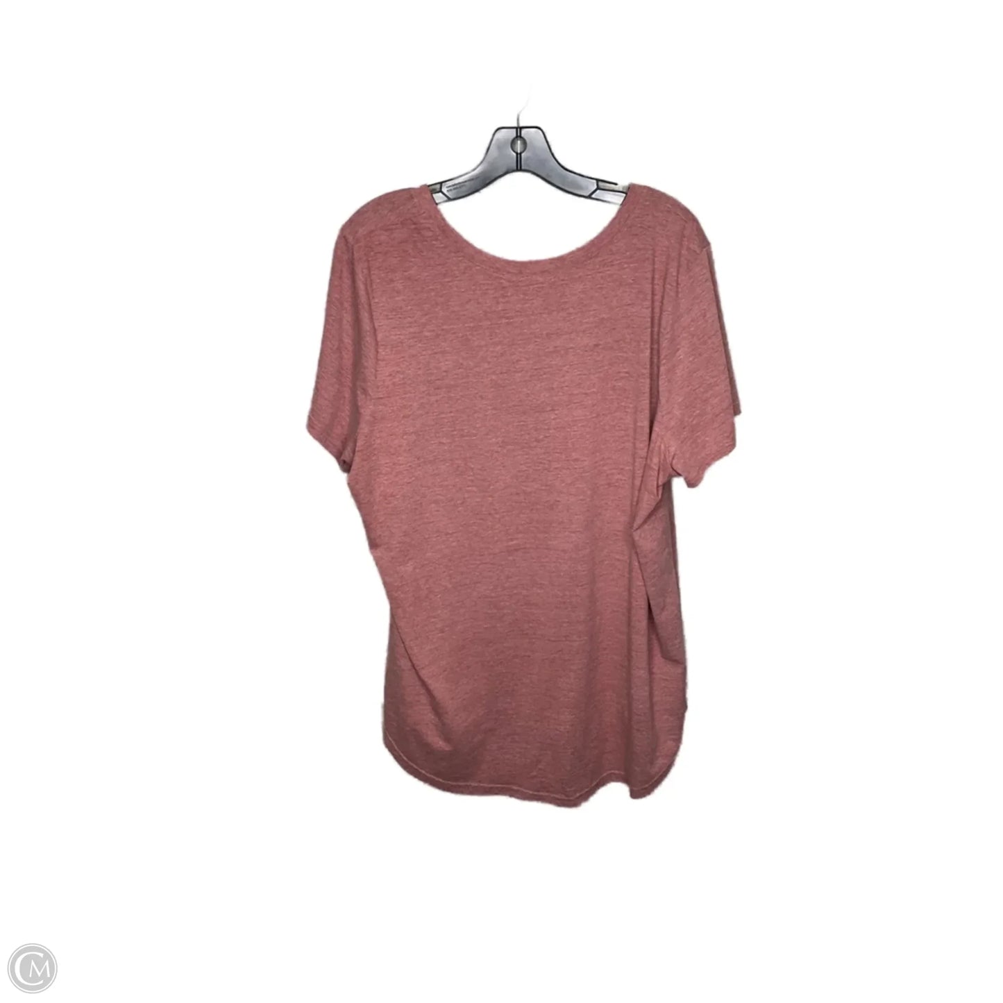 Top Short Sleeve By Clothes Mentor In Mauve, Size: 2x
