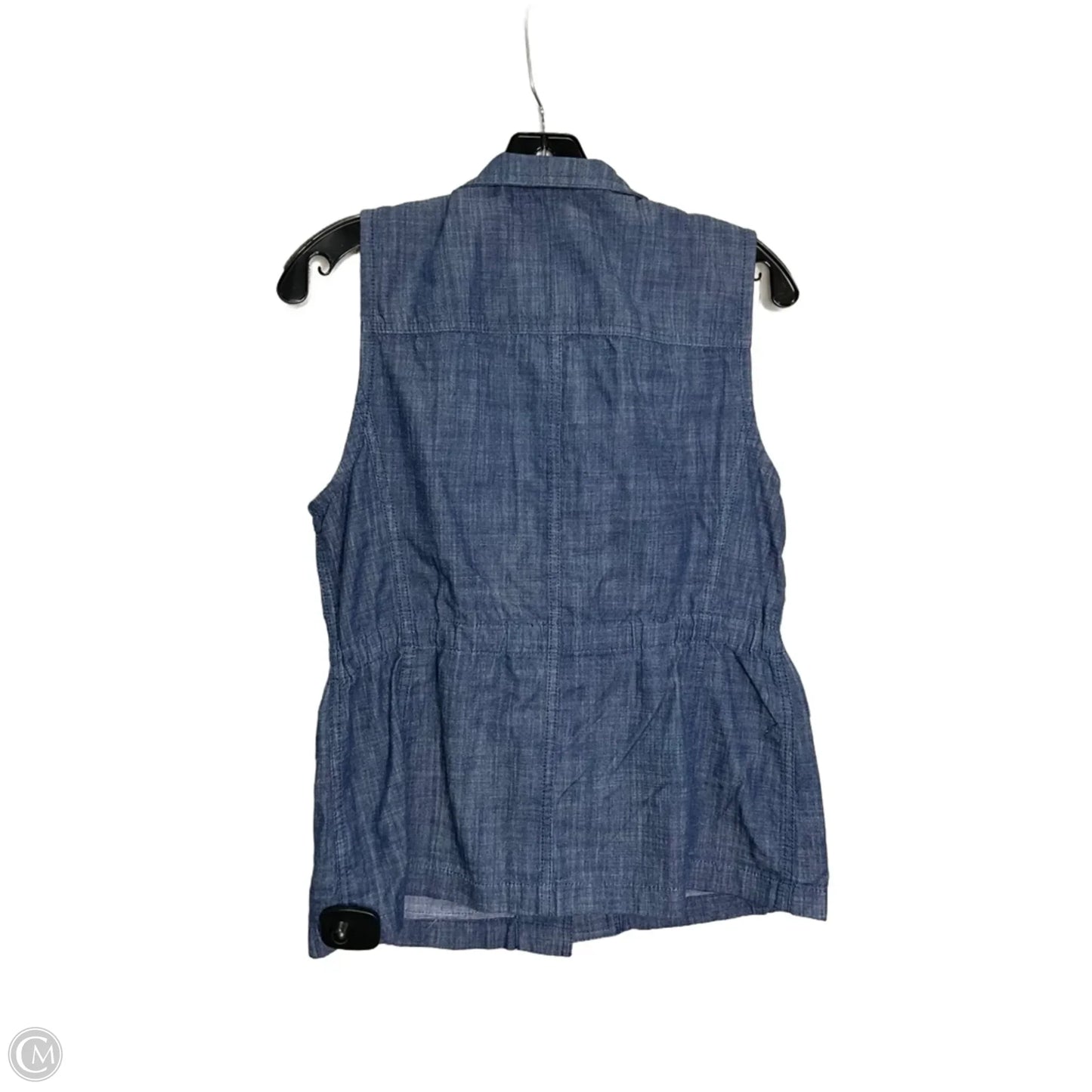 Vest Other By Talbots In Blue Denim, Size: S