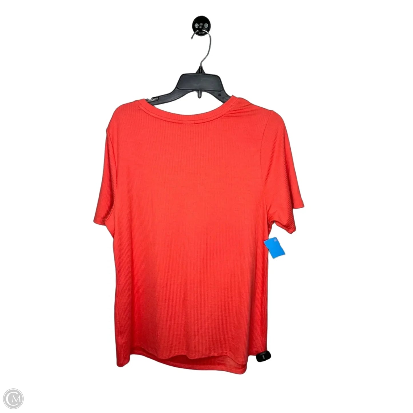 Top Short Sleeve By Ava & Viv In Coral, Size: 1x