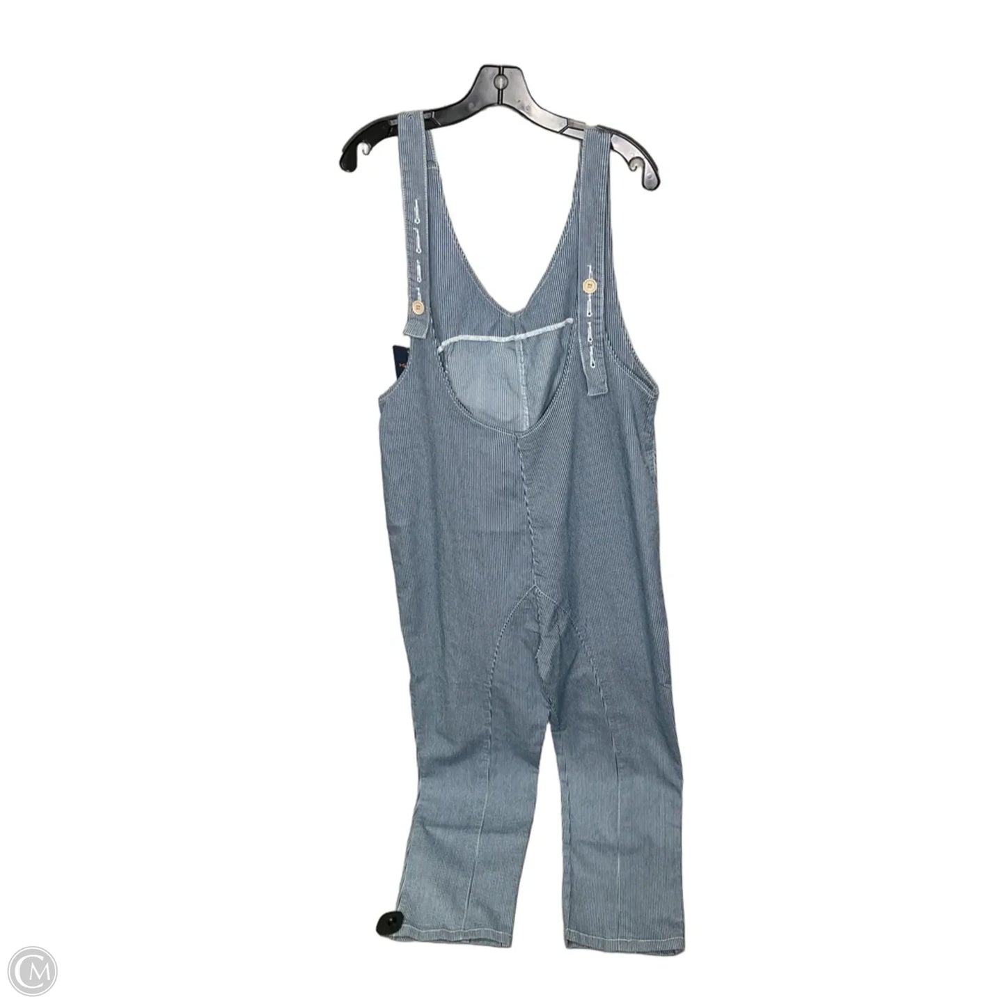 Jumpsuit By Clothes Mentor In Blue & White, Size: M