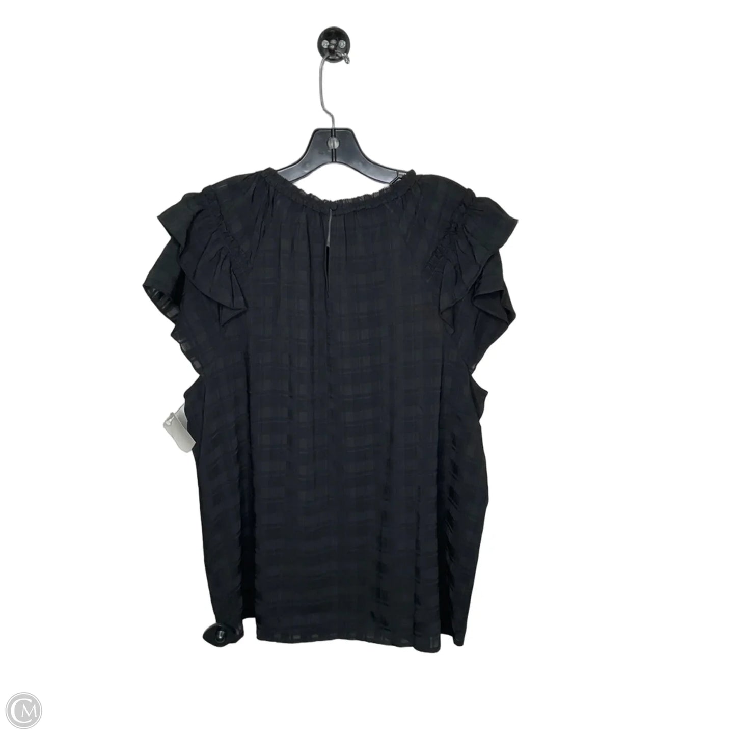 Top Short Sleeve By Loft In Black, Size: Xl