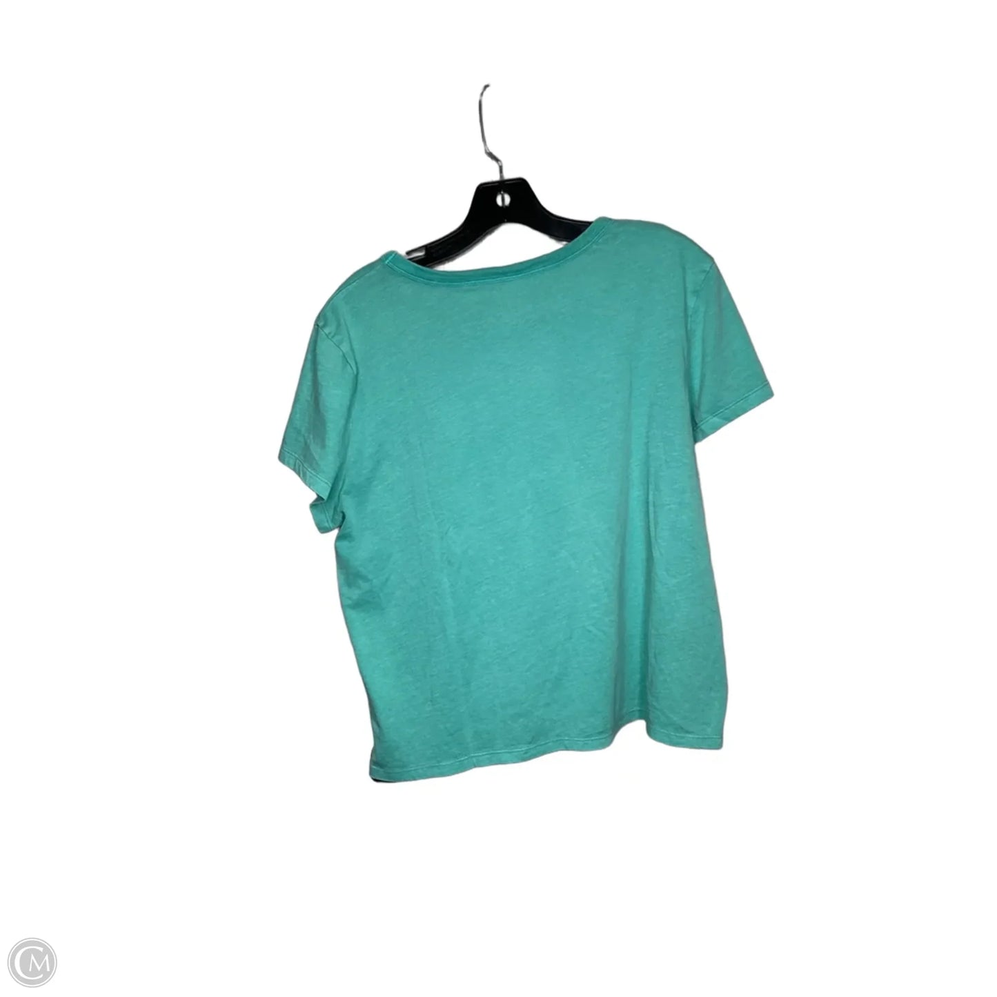 Top Short Sleeve By American Eagle In Teal, Size: Xl
