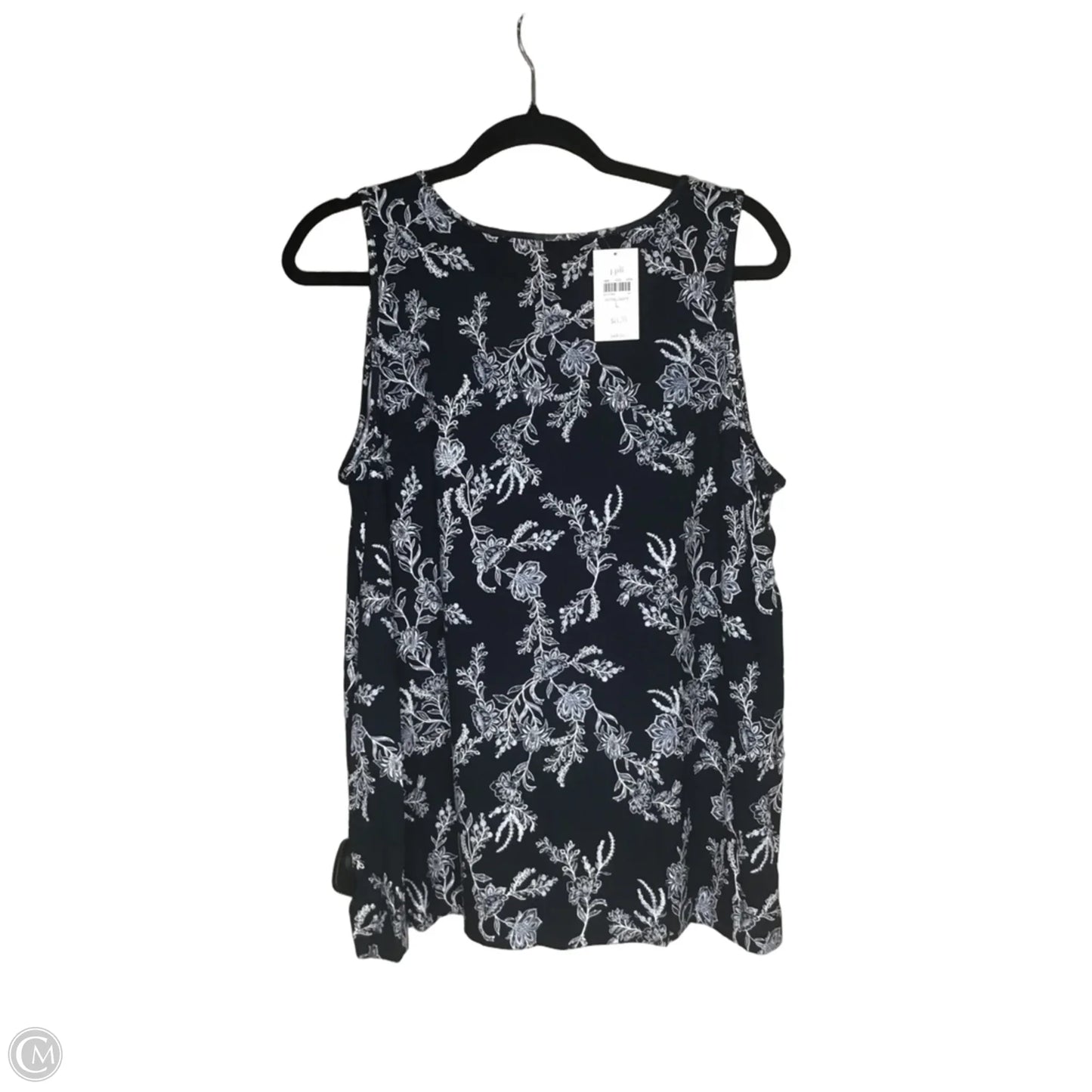 Top Sleeveless By J. Jill In Navy, Size: L
