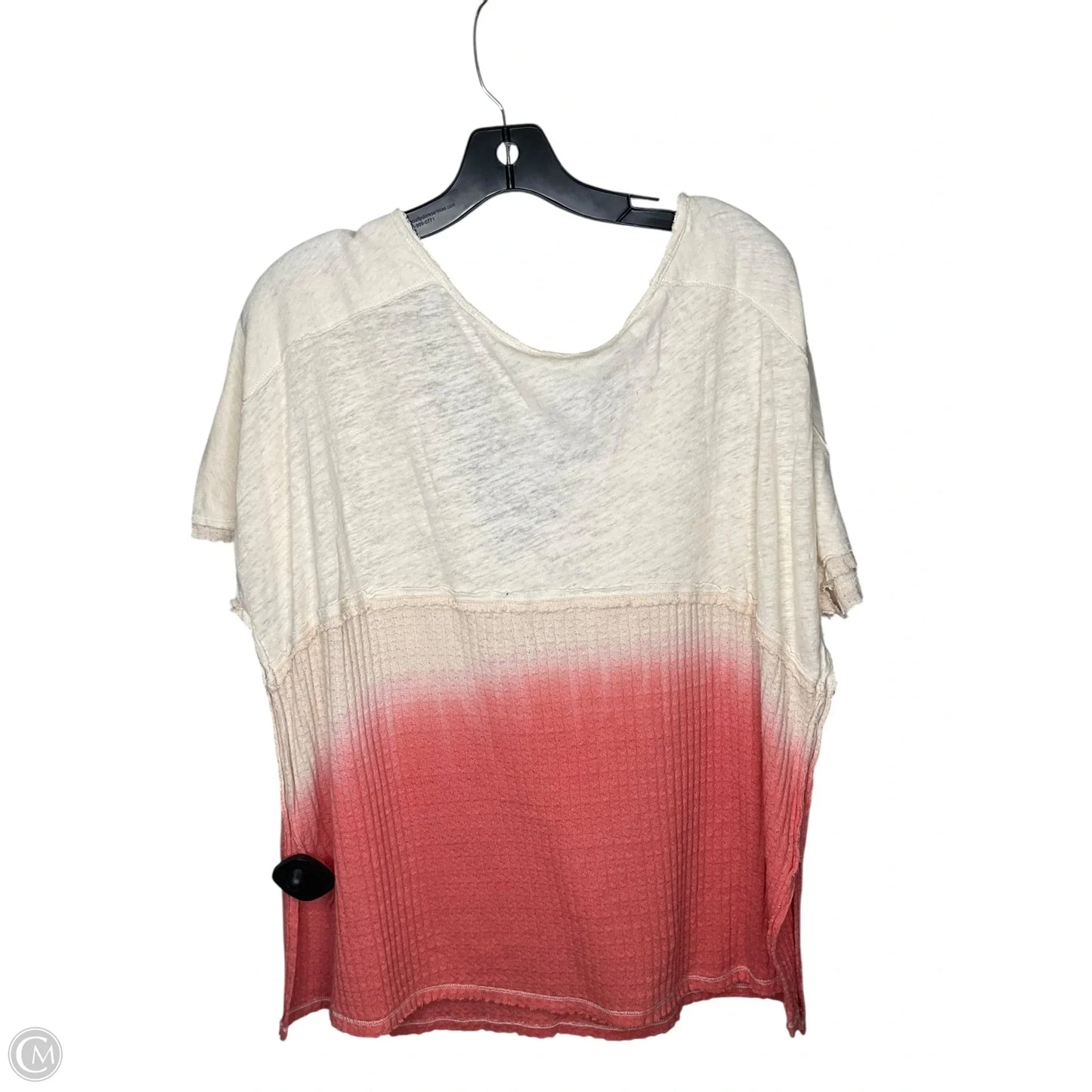 Top Short Sleeve By We The Free In Pink & Tan, Size: M