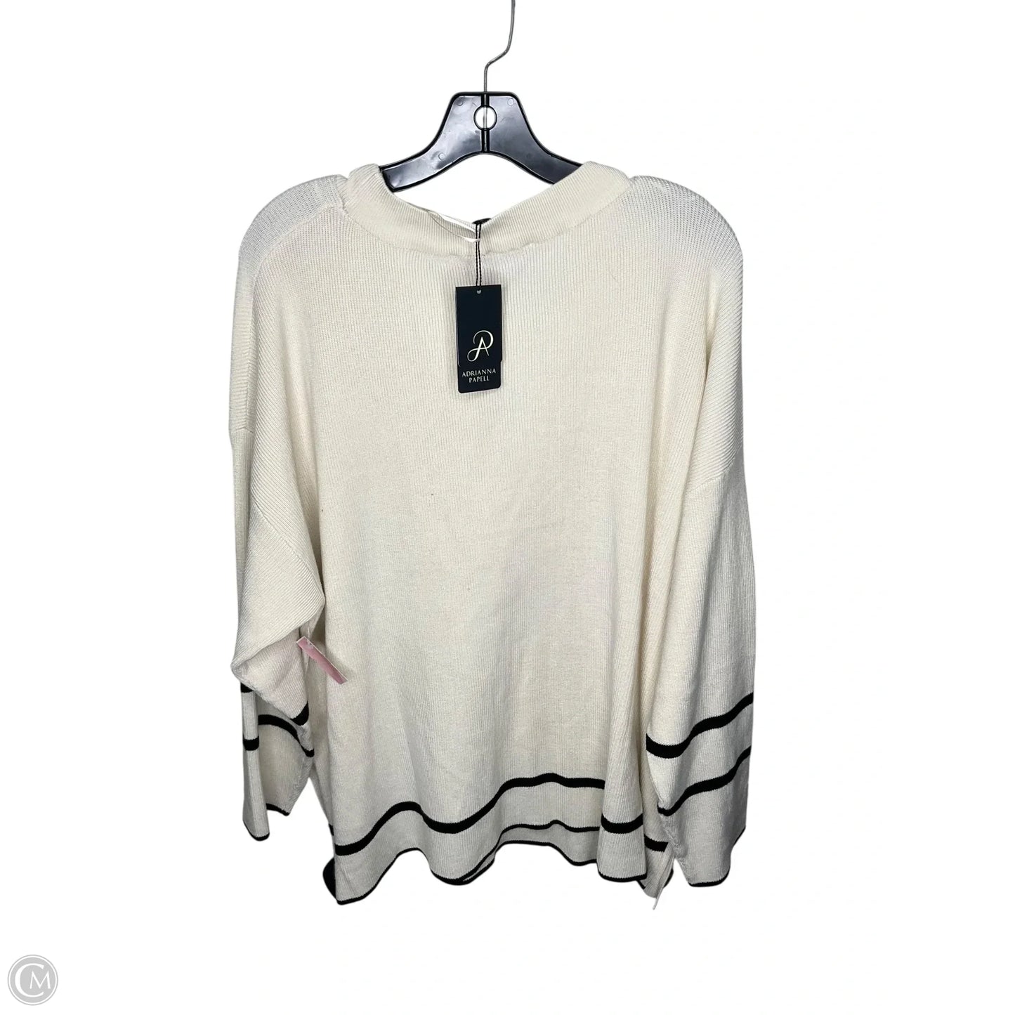 Sweater By Adrianna Papell In Cream, Size: 2x