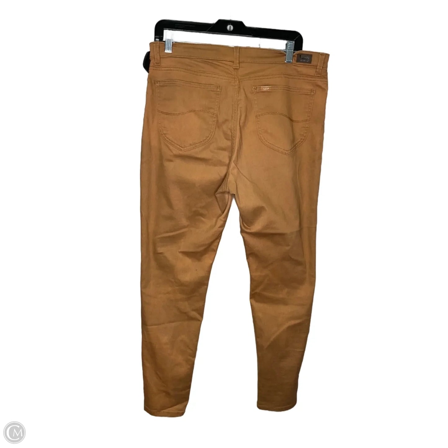 Jeans Skinny By Lee In Brown, Size: 14