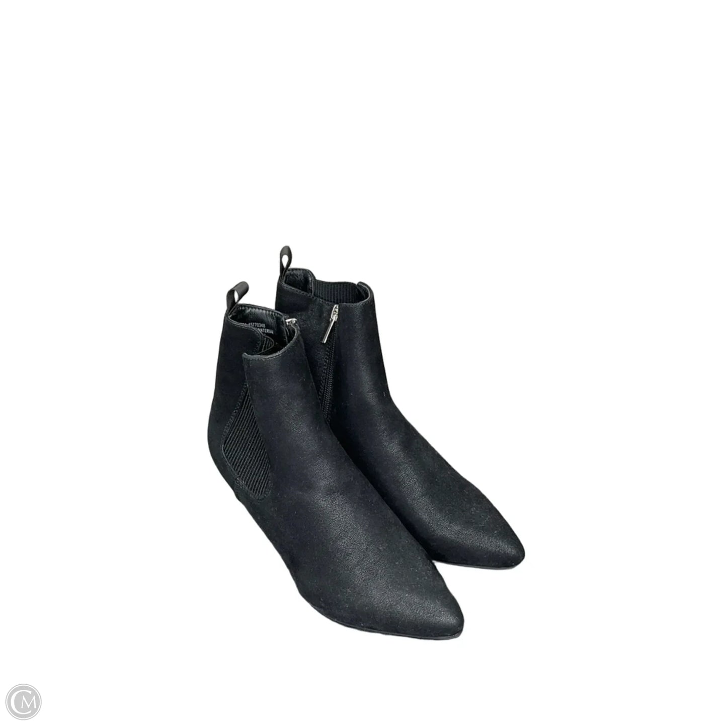 Boots Ankle Heels By Clothes Mentor In Black, Size: 8