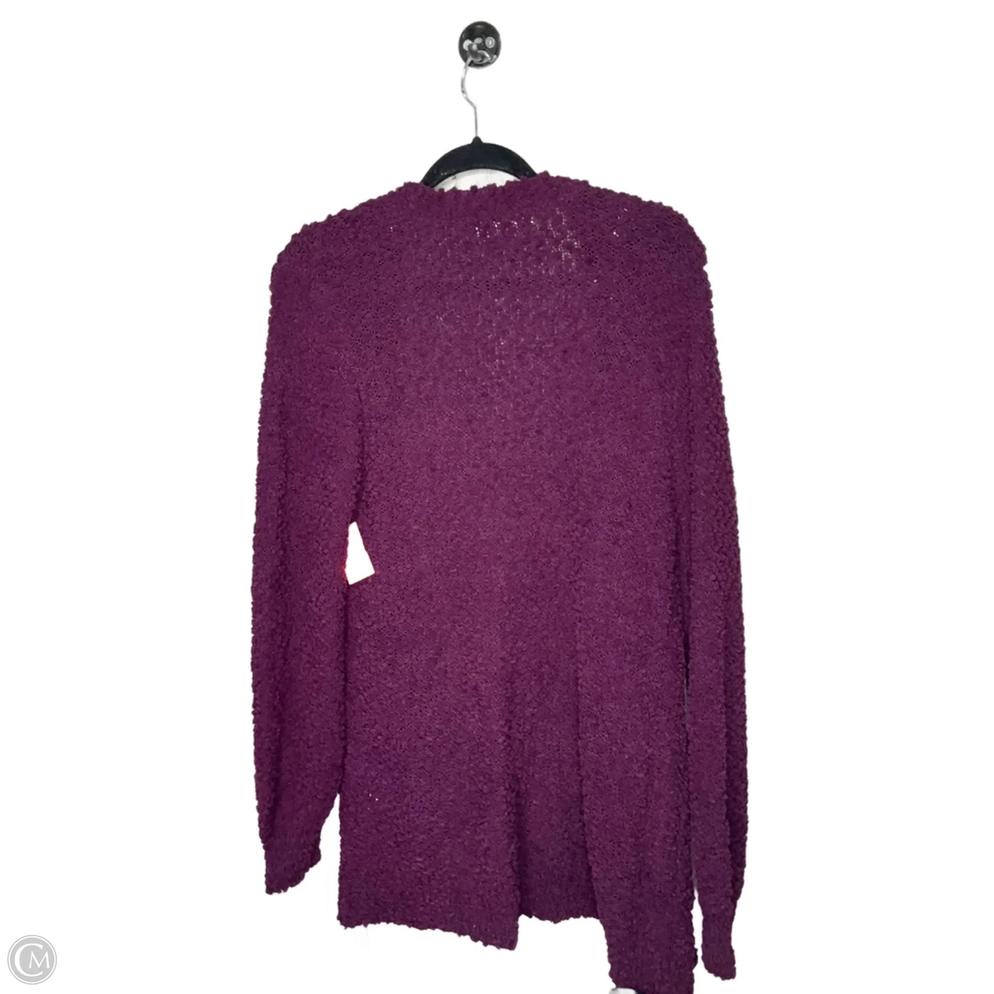 Cardigan By Zenana In Purple, Size: S