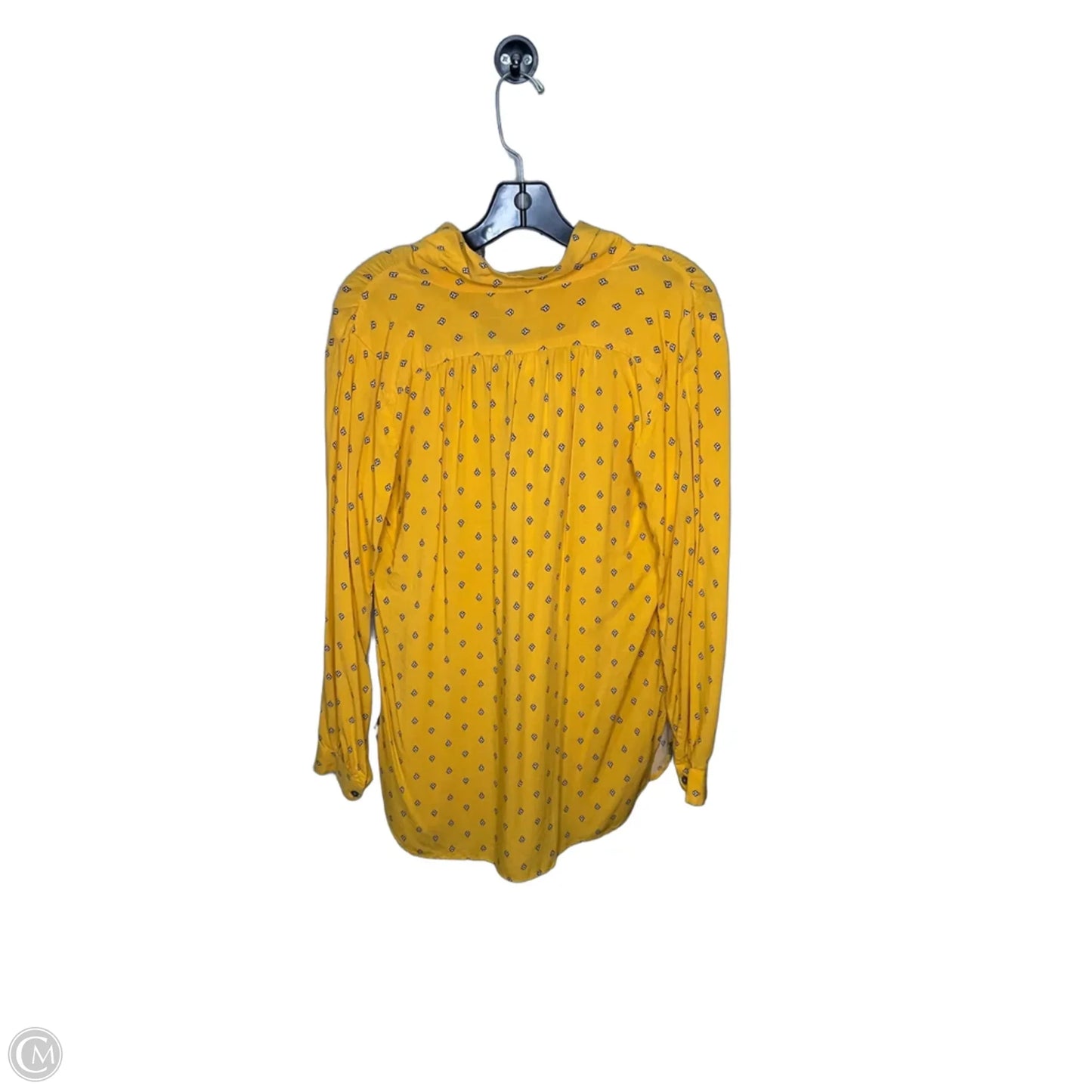 Top Long Sleeve By Loft In Yellow, Size: S