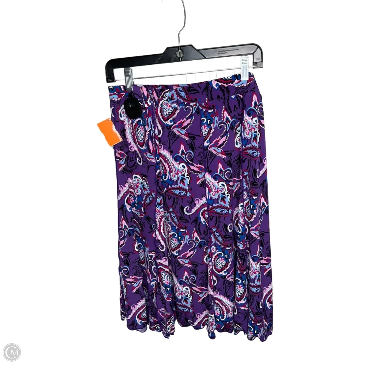 Skirt Midi By Cato In Purple, Size: 22