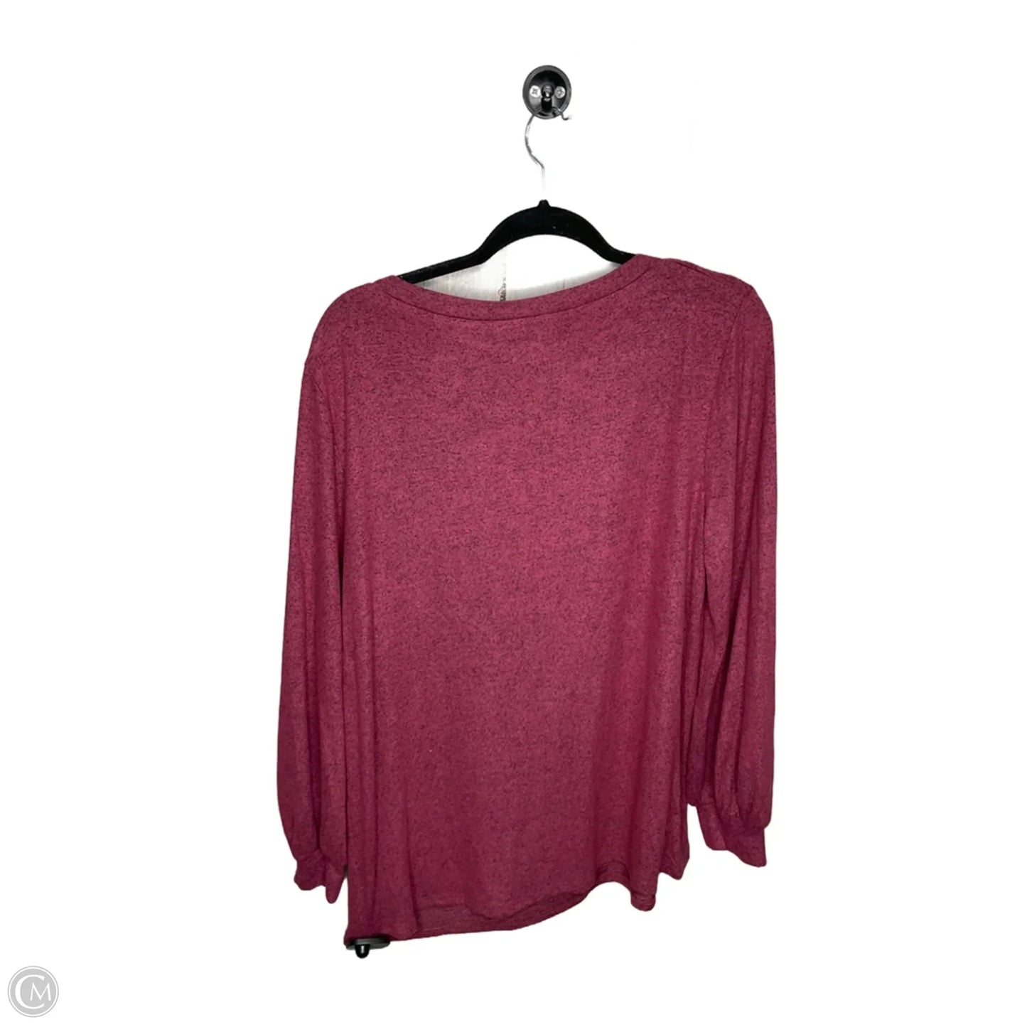 Top Long Sleeve By Clothes Mentor In Pink, Size: M