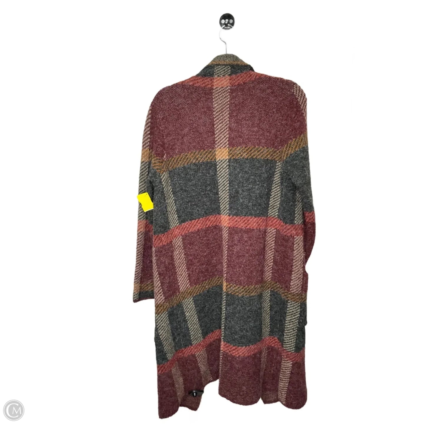 Cardigan By Joseph A. In Plaid Pattern, Size: M