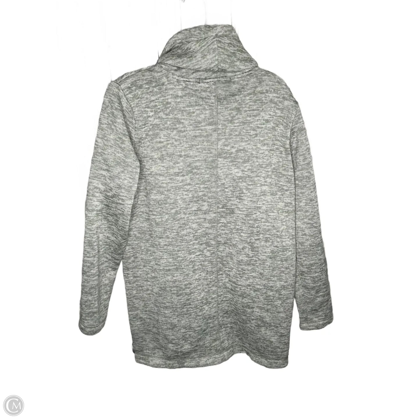 Jacket Fleece By Lands End In Green, Size: M