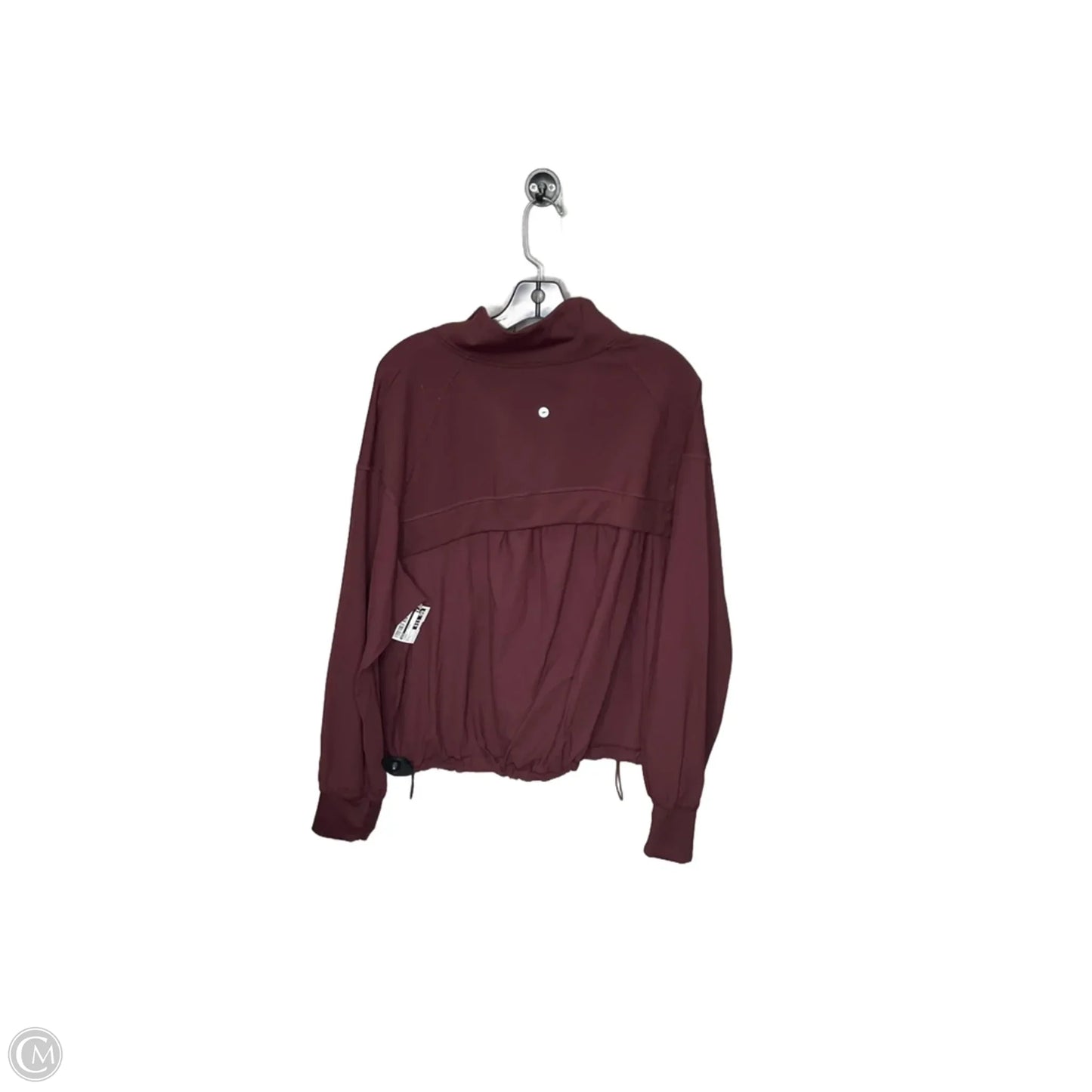 Athletic Jacket By Avia In Maroon, Size: L
