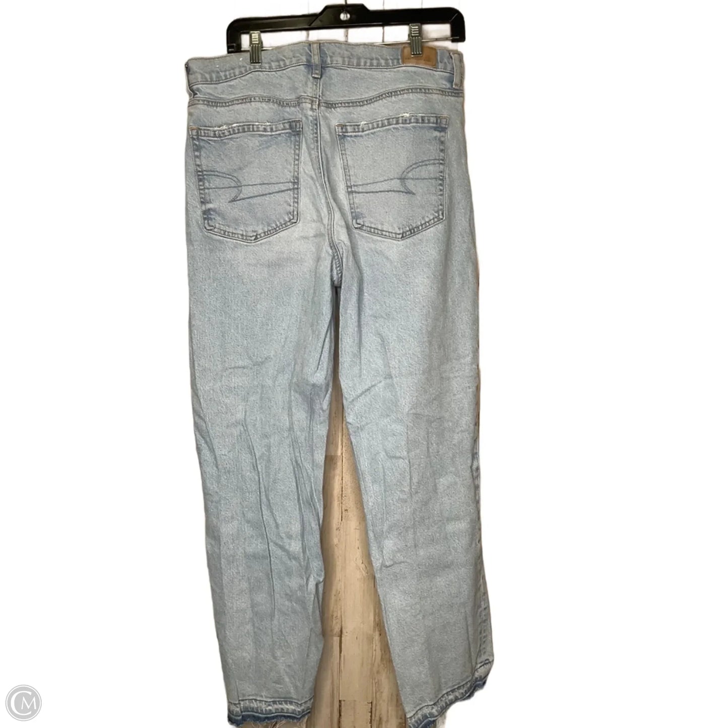Jeans Wide Leg By American Eagle In Blue, Size: 12