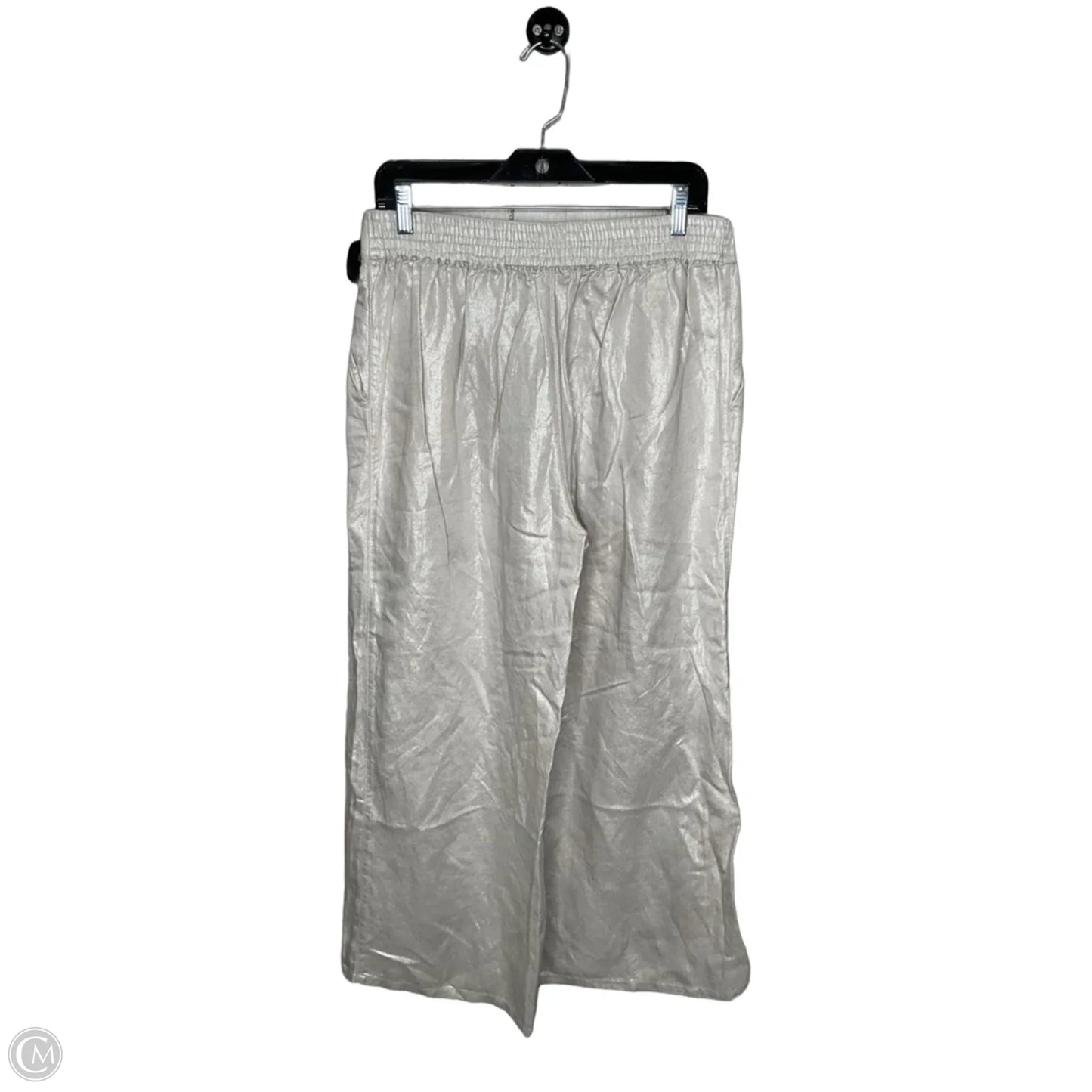 Pants Linen By Jones And Co In Silver, Size: L