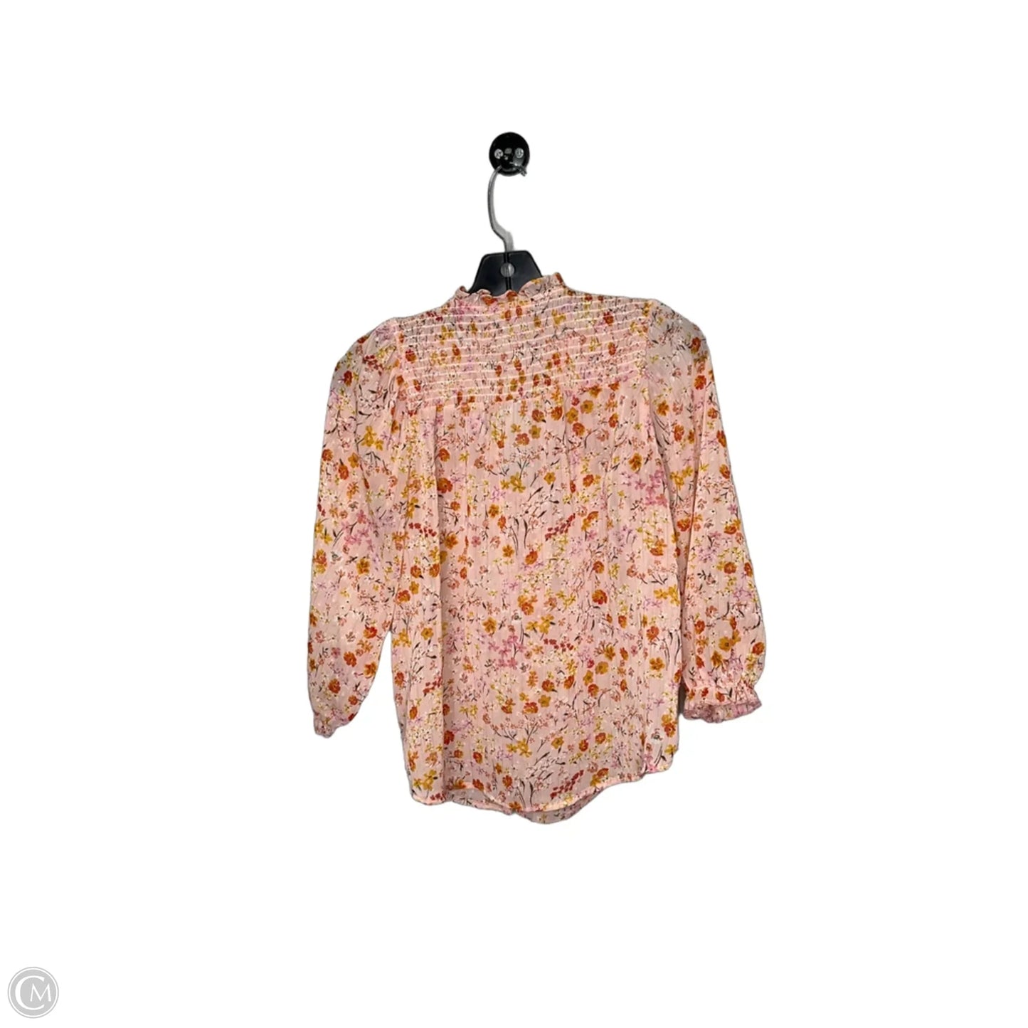 Top Long Sleeve By Mine In Floral Print, Size: S