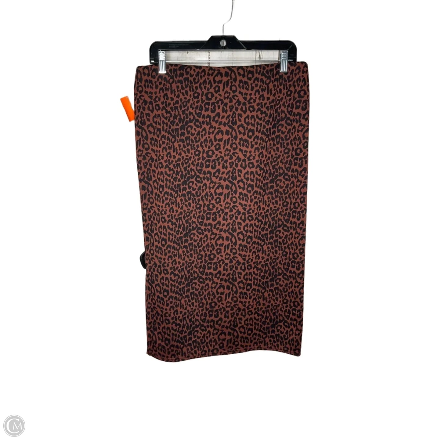 Skirt Midi By Loft In Animal Print, Size: L
